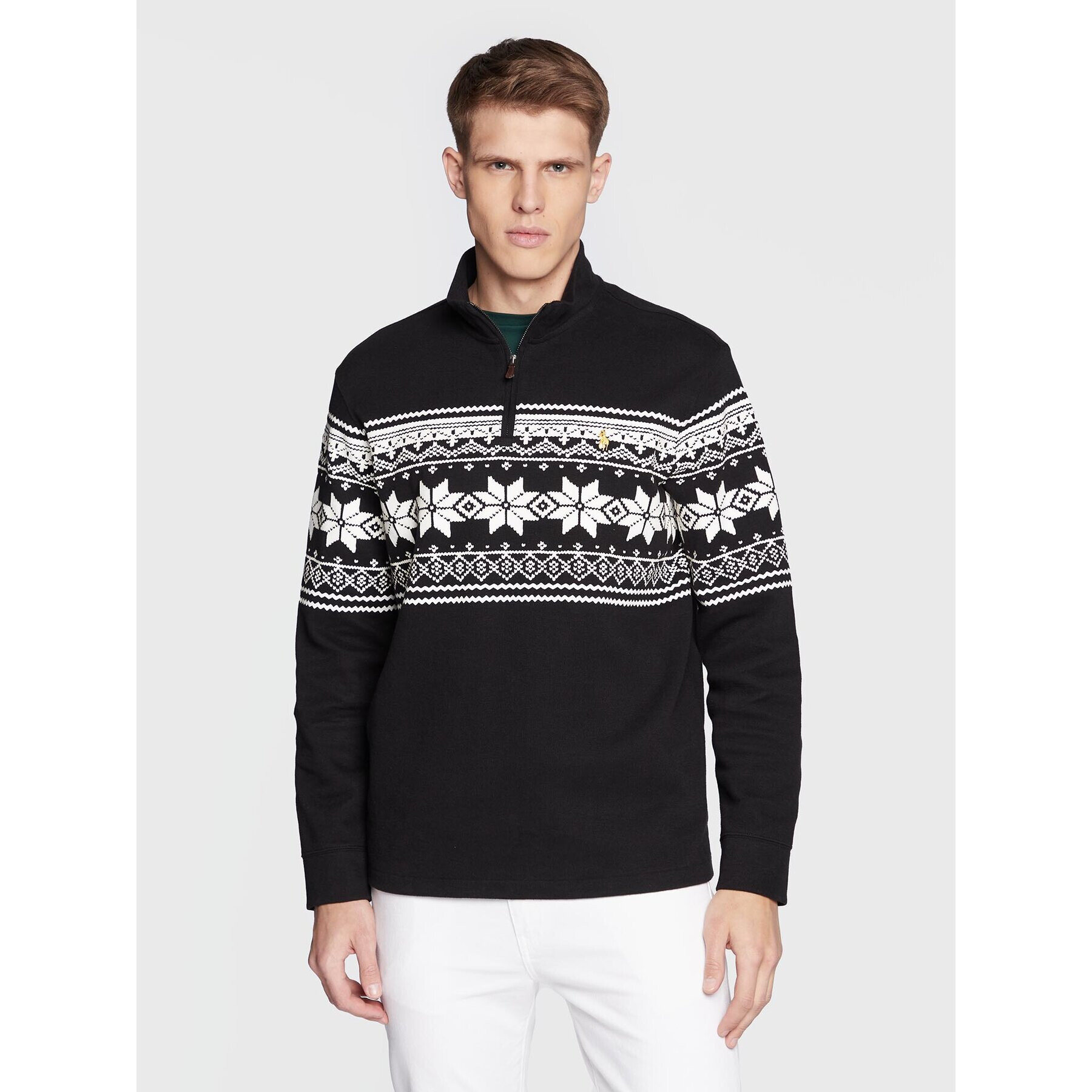 Polo Ralph Lauren Sweater 710853231004 Fekete Regular Fit - Pepit.hu