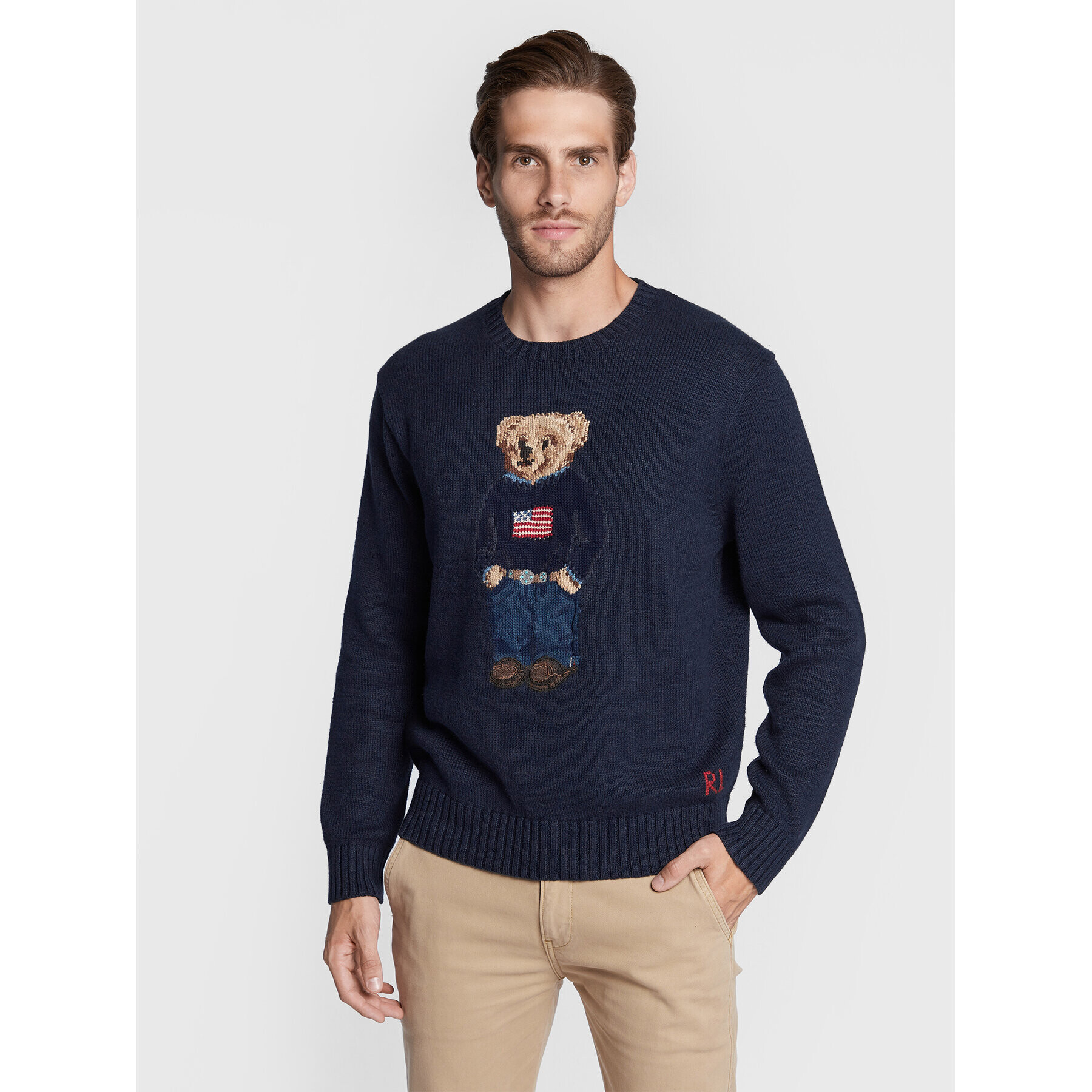 Polo Ralph Lauren Sweater 710860374001 Sötétkék Regular Fit - Pepit.hu