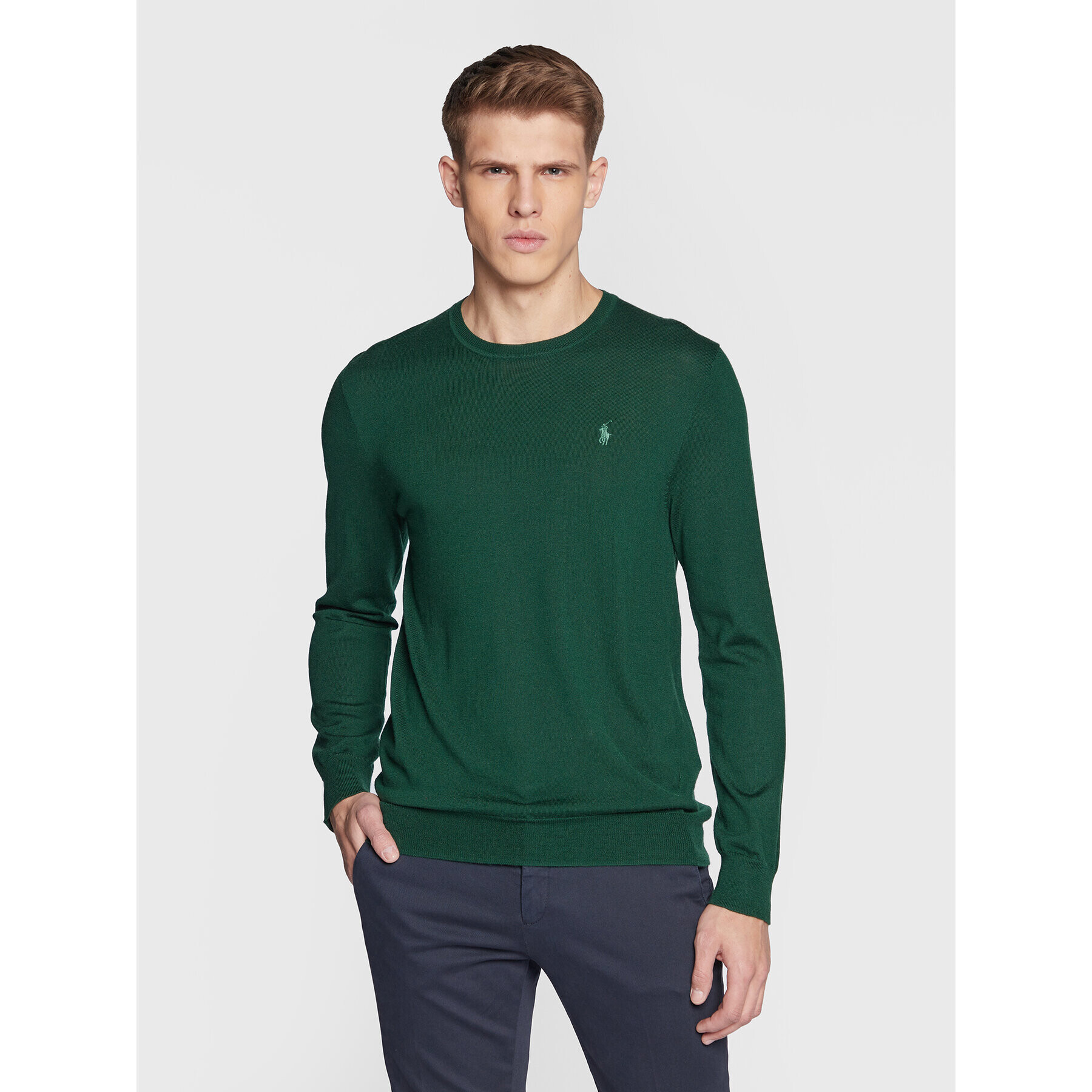 Polo Ralph Lauren Sweater 710876846004 Zöld Slim Fit - Pepit.hu