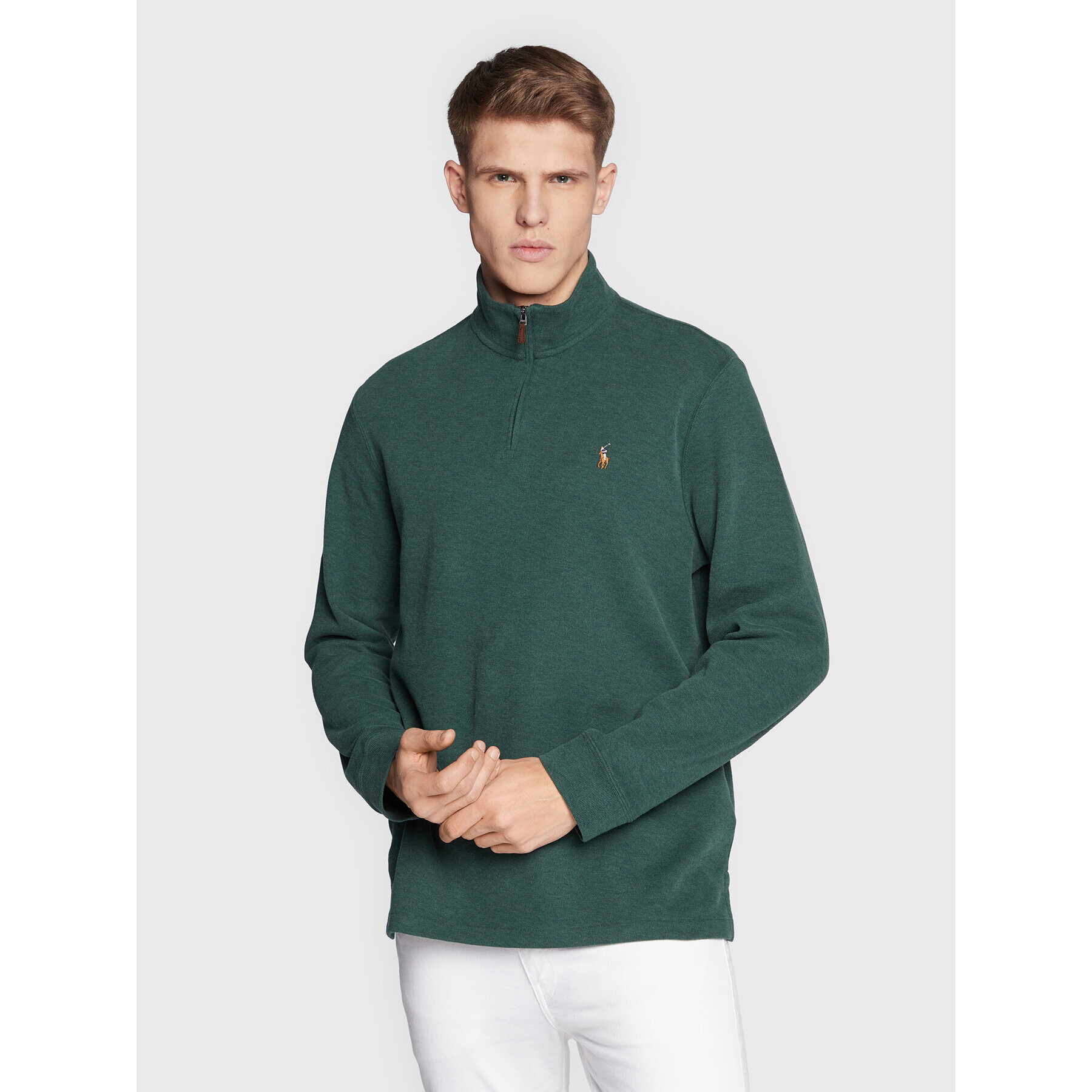 Polo Ralph Lauren Sweater 710877001 Zöld Regular Fit - Pepit.hu