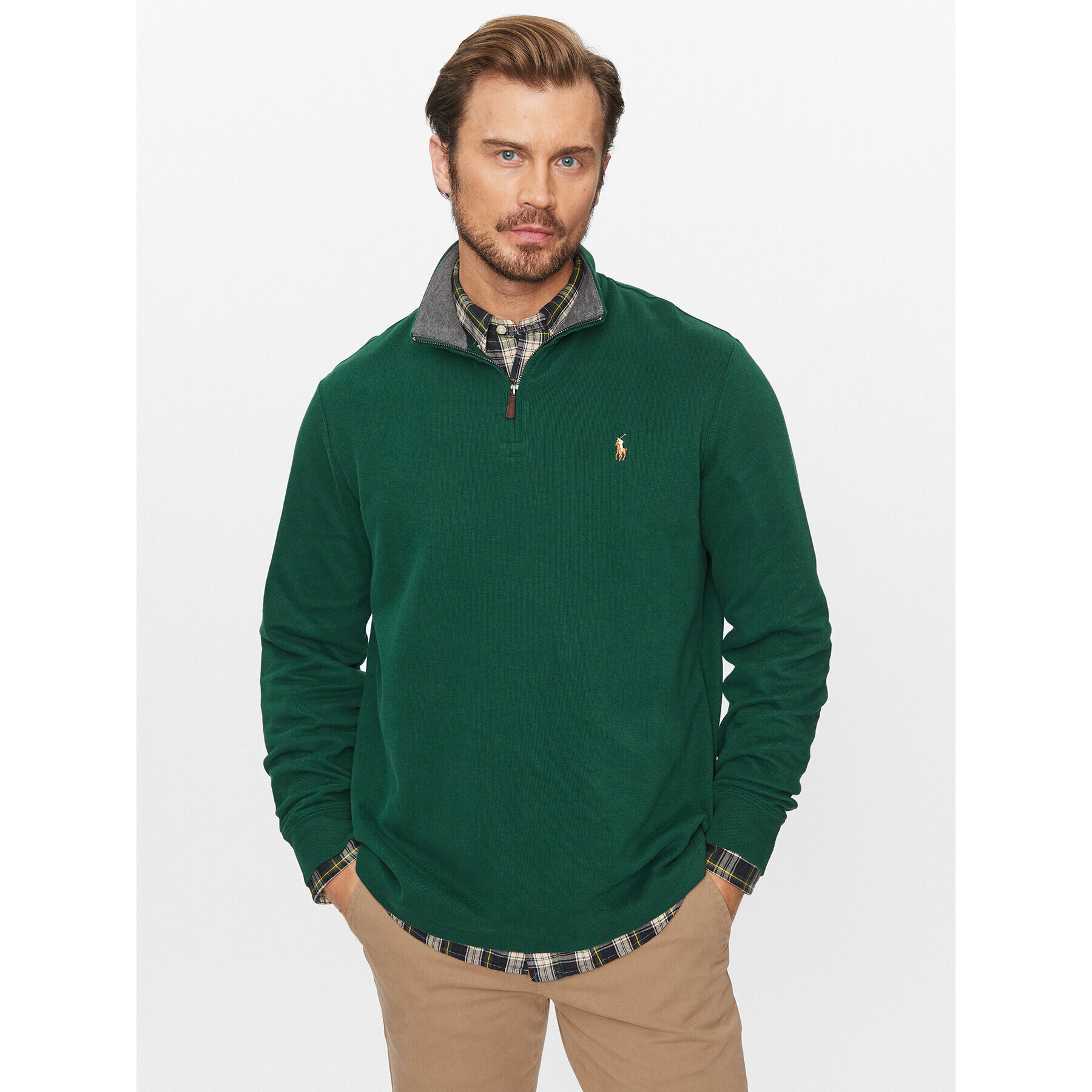 Polo Ralph Lauren Sweater 710877001009 Zöld Regular Fit - Pepit.hu