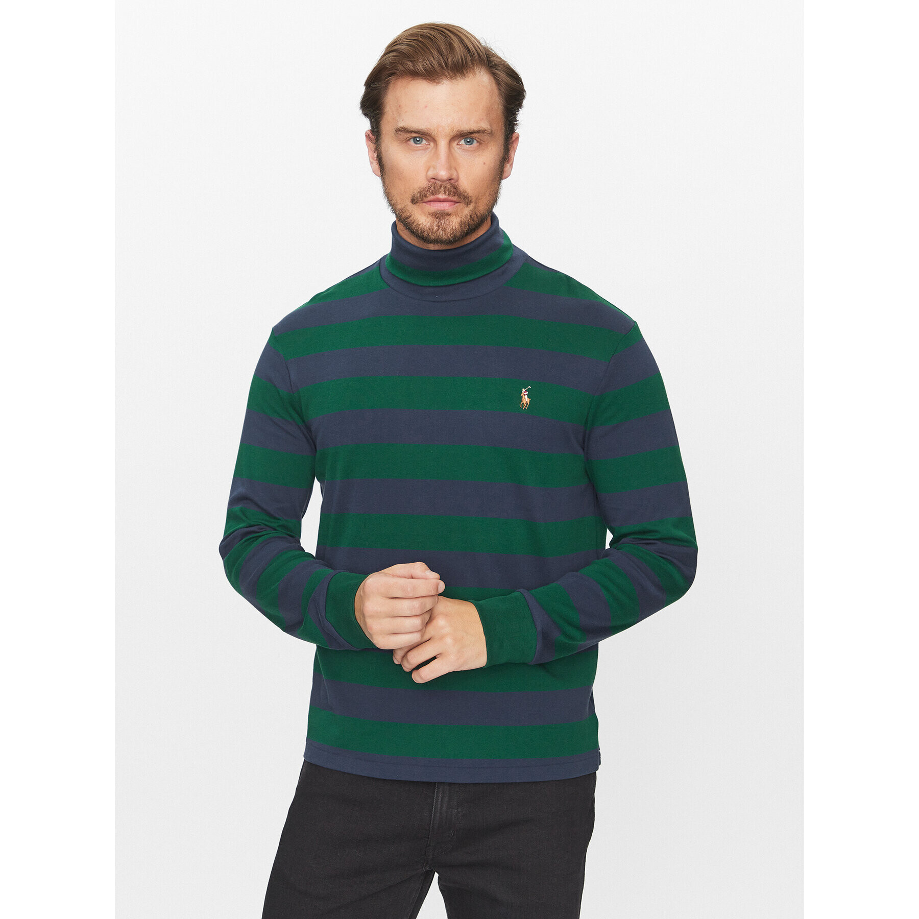 Polo Ralph Lauren Sweater 710916608002 Zöld Regular Fit - Pepit.hu