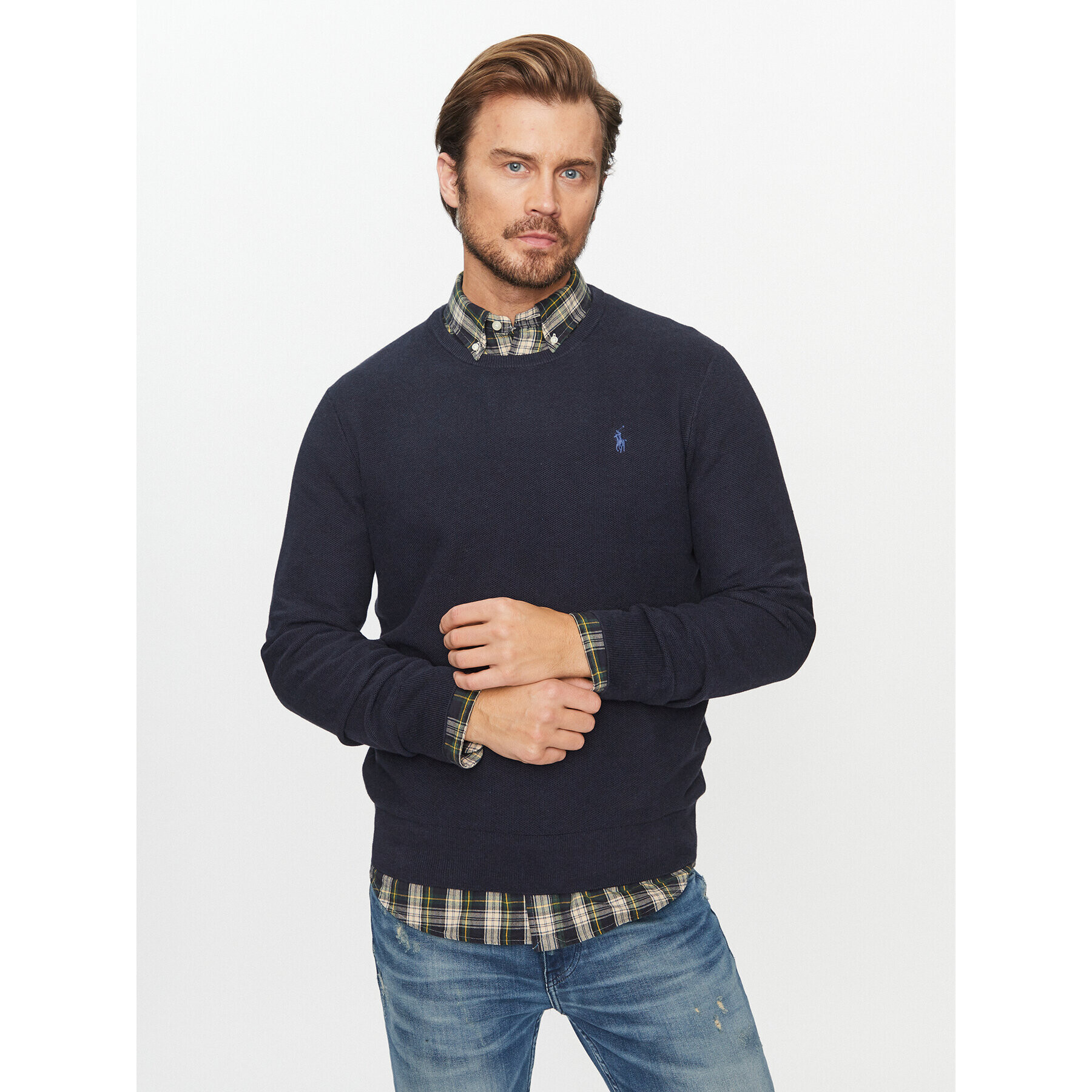 Polo Ralph Lauren Sweater 710918163001 Sötétkék Regular Fit - Pepit.hu