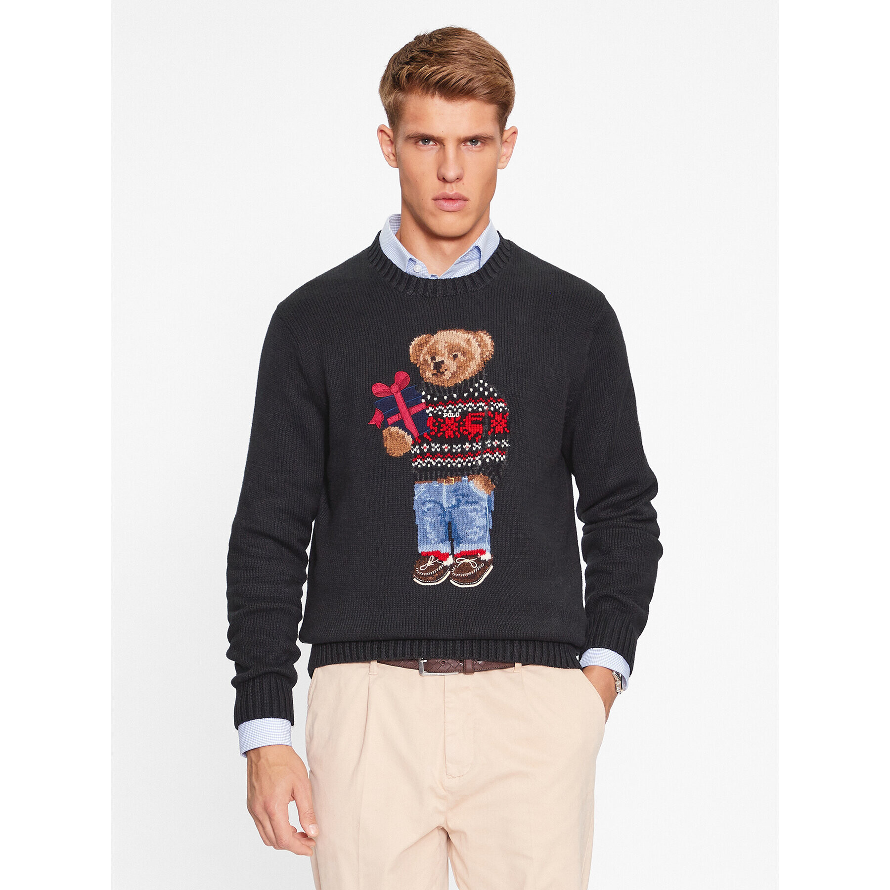 Polo Ralph Lauren Sweater 710920411001 Fekete Regular Fit - Pepit.hu