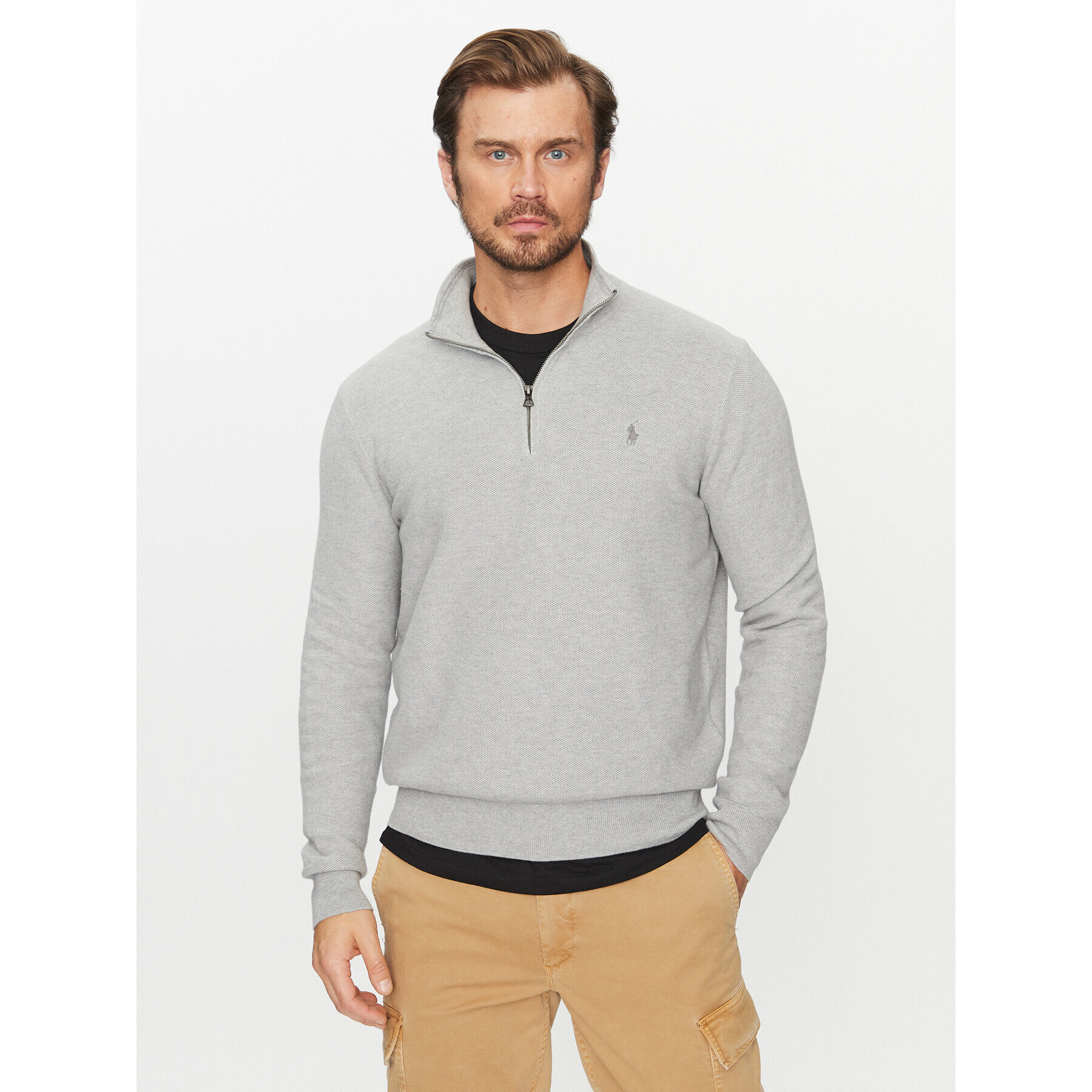 Polo Ralph Lauren Sweater 710932304002 Szürke Regular Fit - Pepit.hu