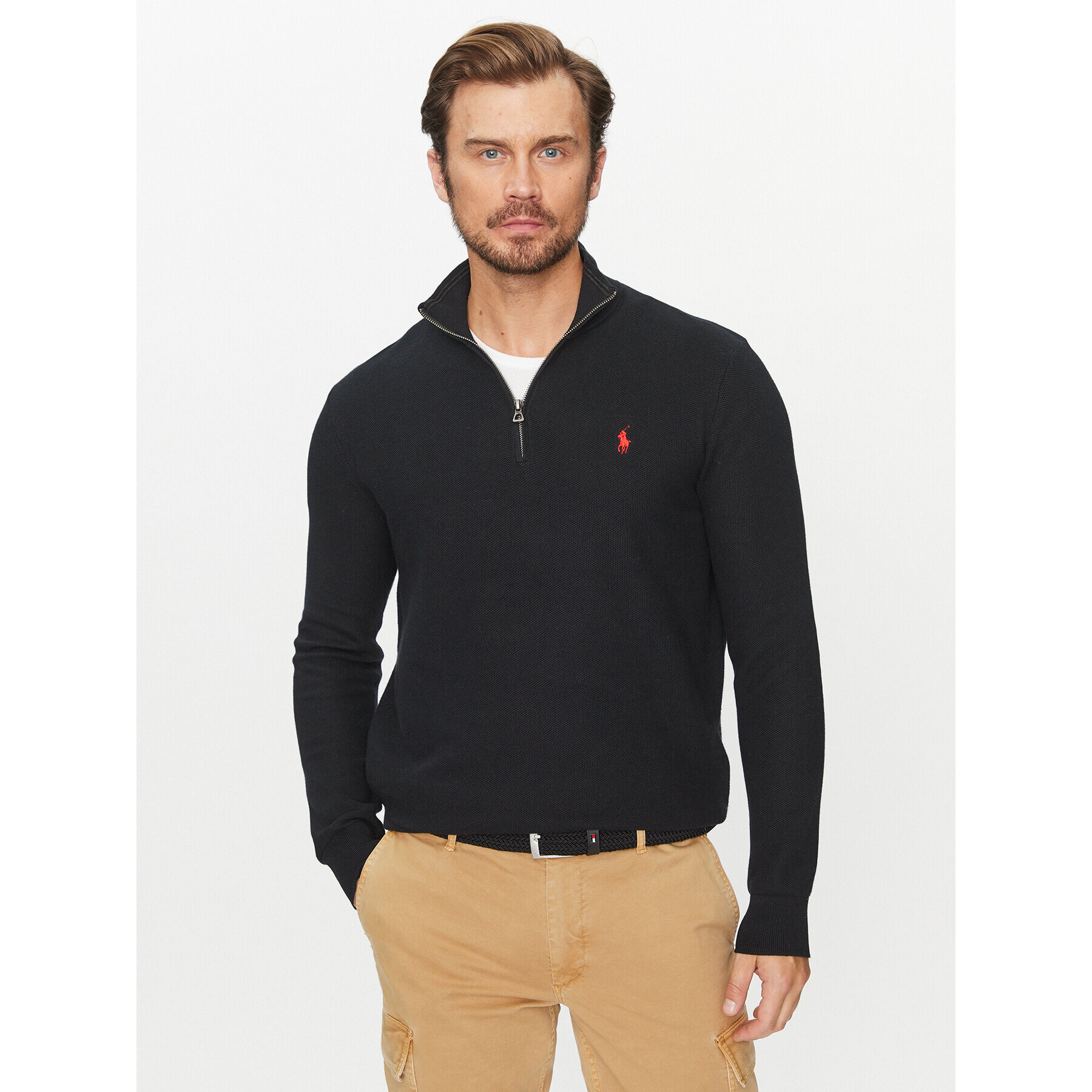 Polo Ralph Lauren Sweater 710932304003 Fekete Regular Fit - Pepit.hu