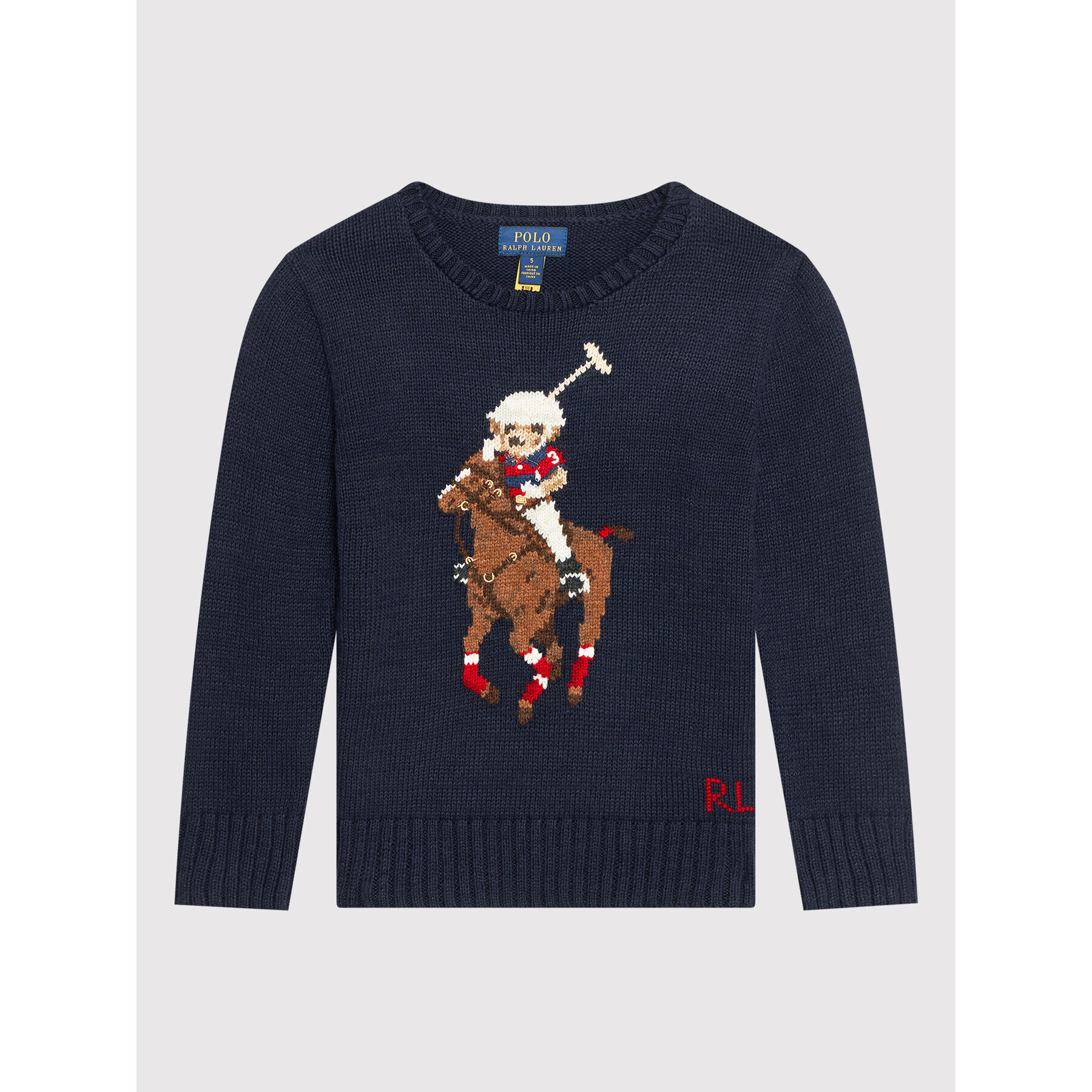 Polo Ralph Lauren Sweater Boston 322850996001 Sötétkék Regular Fit - Pepit.hu