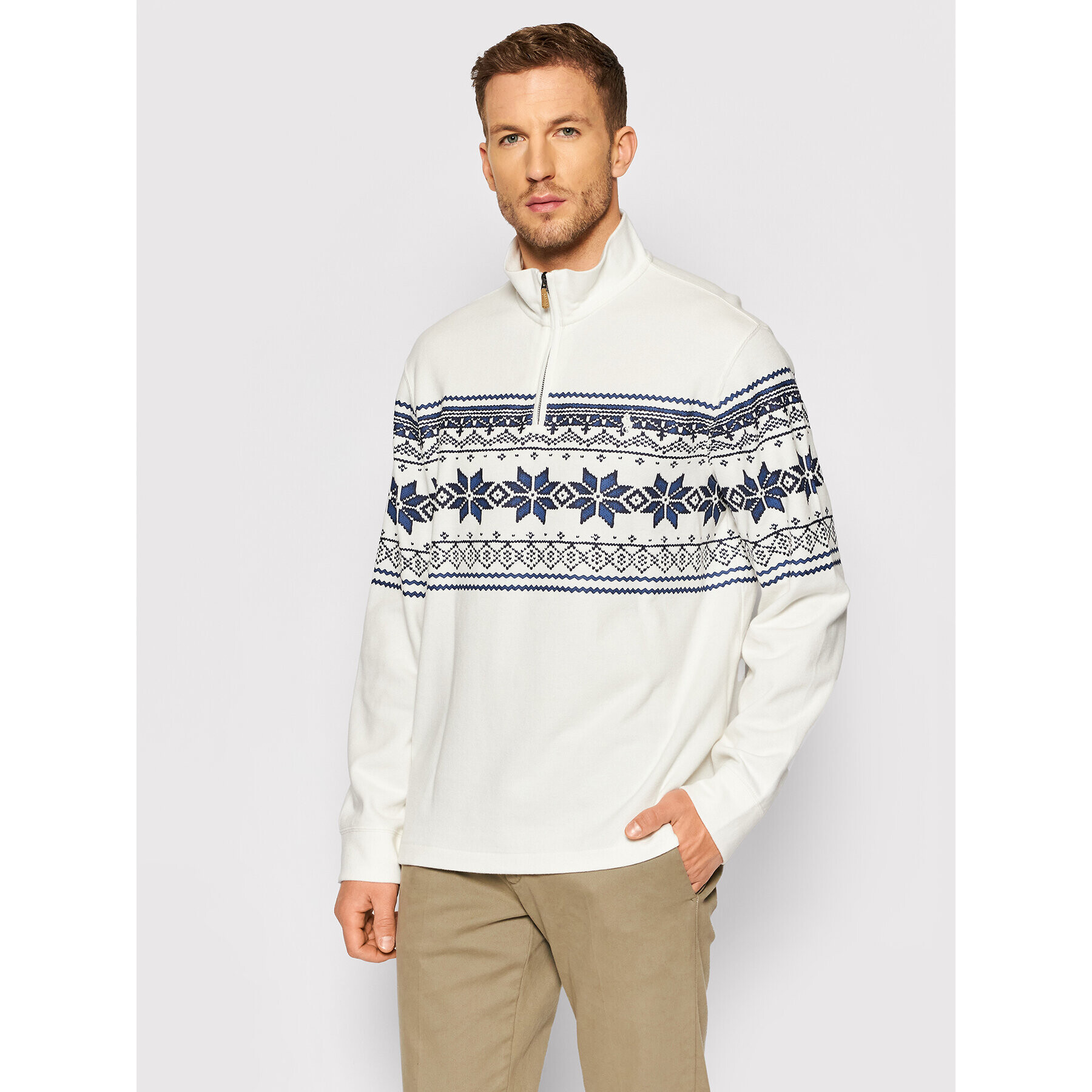 Polo Ralph Lauren Sweater Holiday Heritage 710853231002 Fehér Regular Fit - Pepit.hu