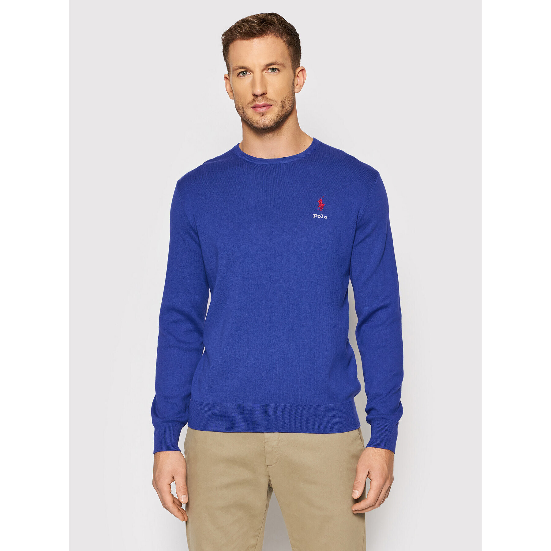 Polo Ralph Lauren Sweater Lsl 710850117003 Sötétkék Regular Fit - Pepit.hu