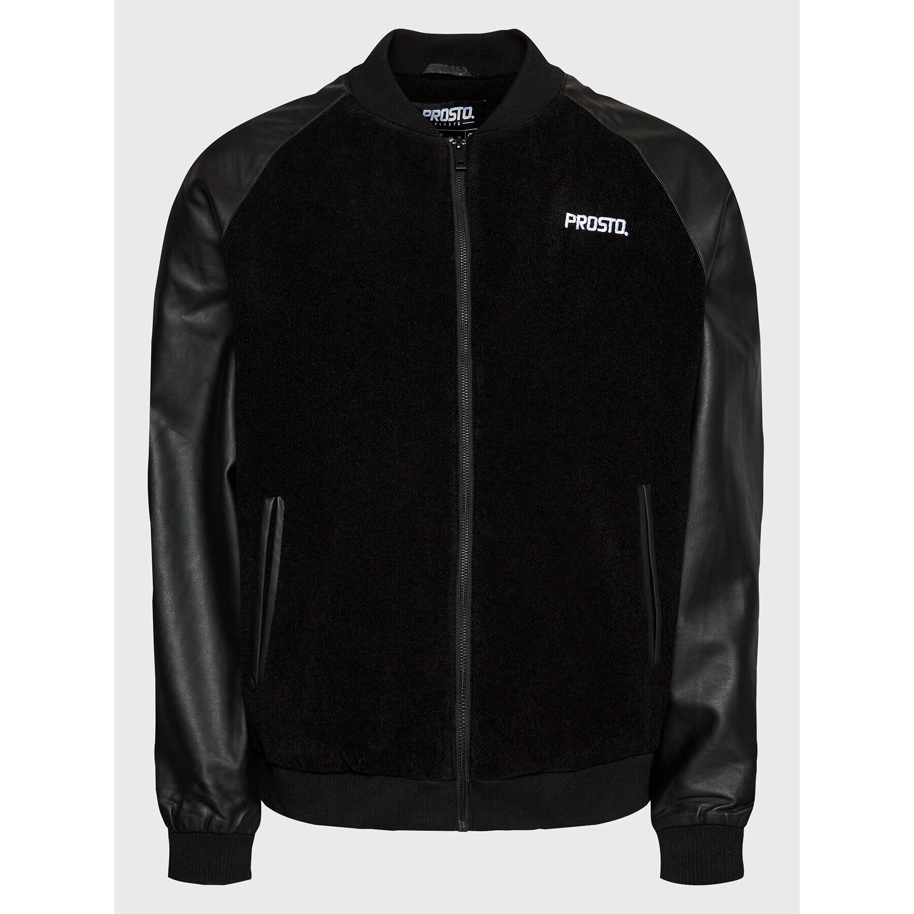 PROSTO. Bomber dzseki KLASYK Baze Premium 1021 Fekete Regular Fit - Pepit.hu