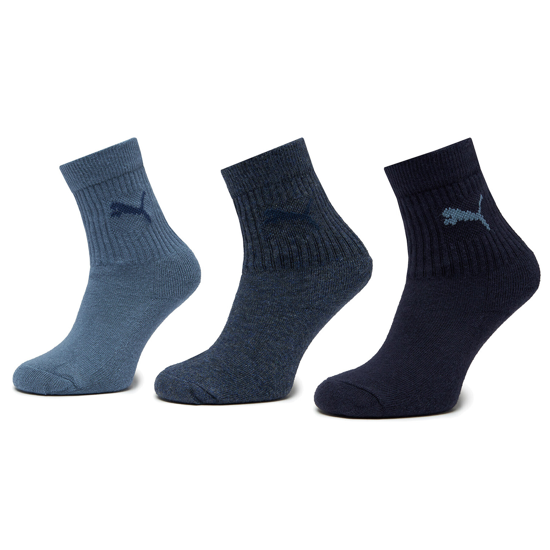 Puma 3 pár hosszú szárú gyerek zokni Junior Crew Sock 3P 907958 Sötétkék - Pepit.hu