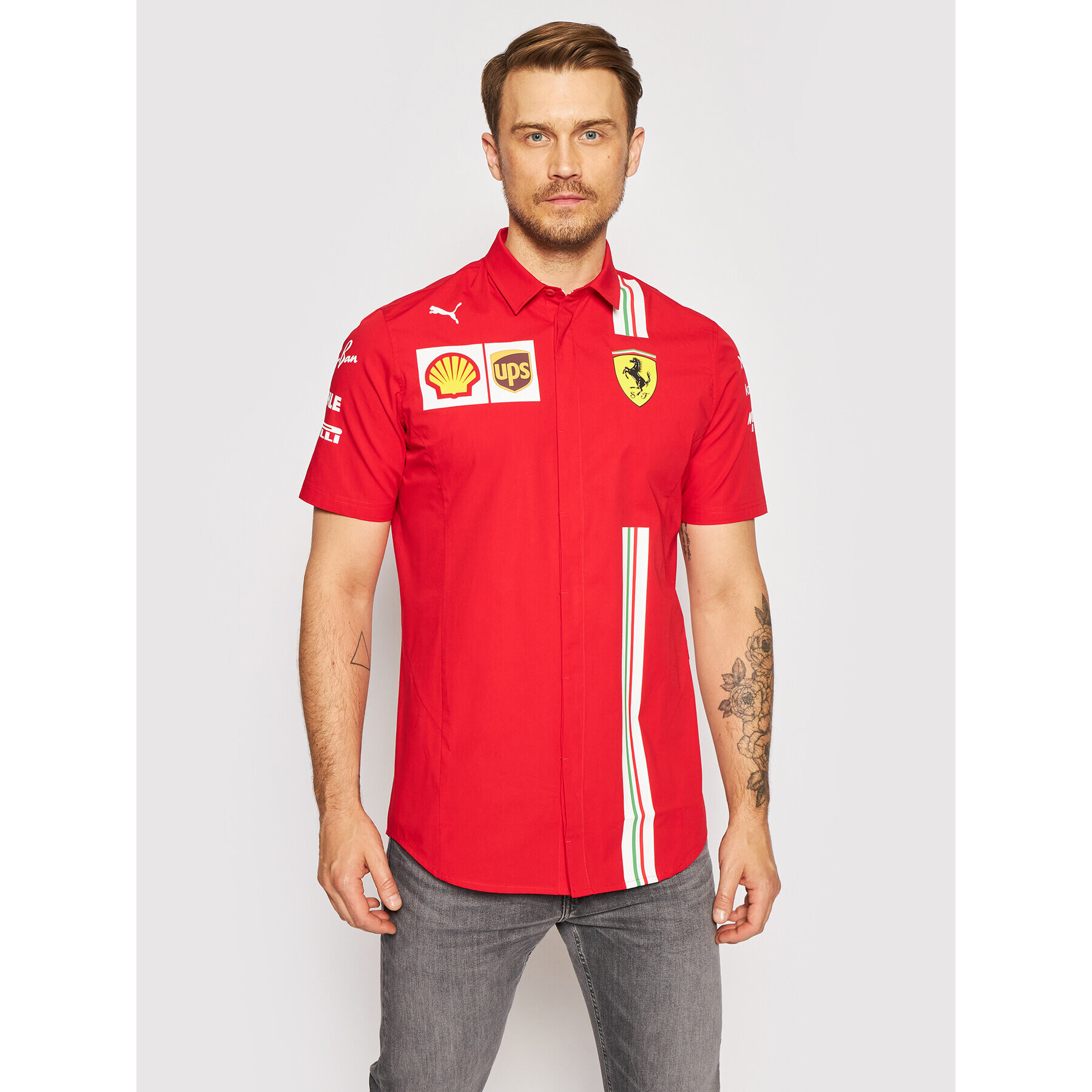 Puma Ing Scuderia Ferrari Team 763034 Piros Regular Fit - Pepit.hu