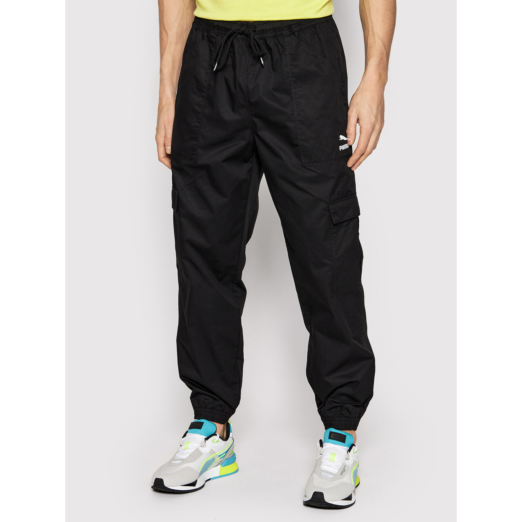 Puma Joggers Classics Cargo 532160 Fekete Relaxed Fit - Pepit.hu