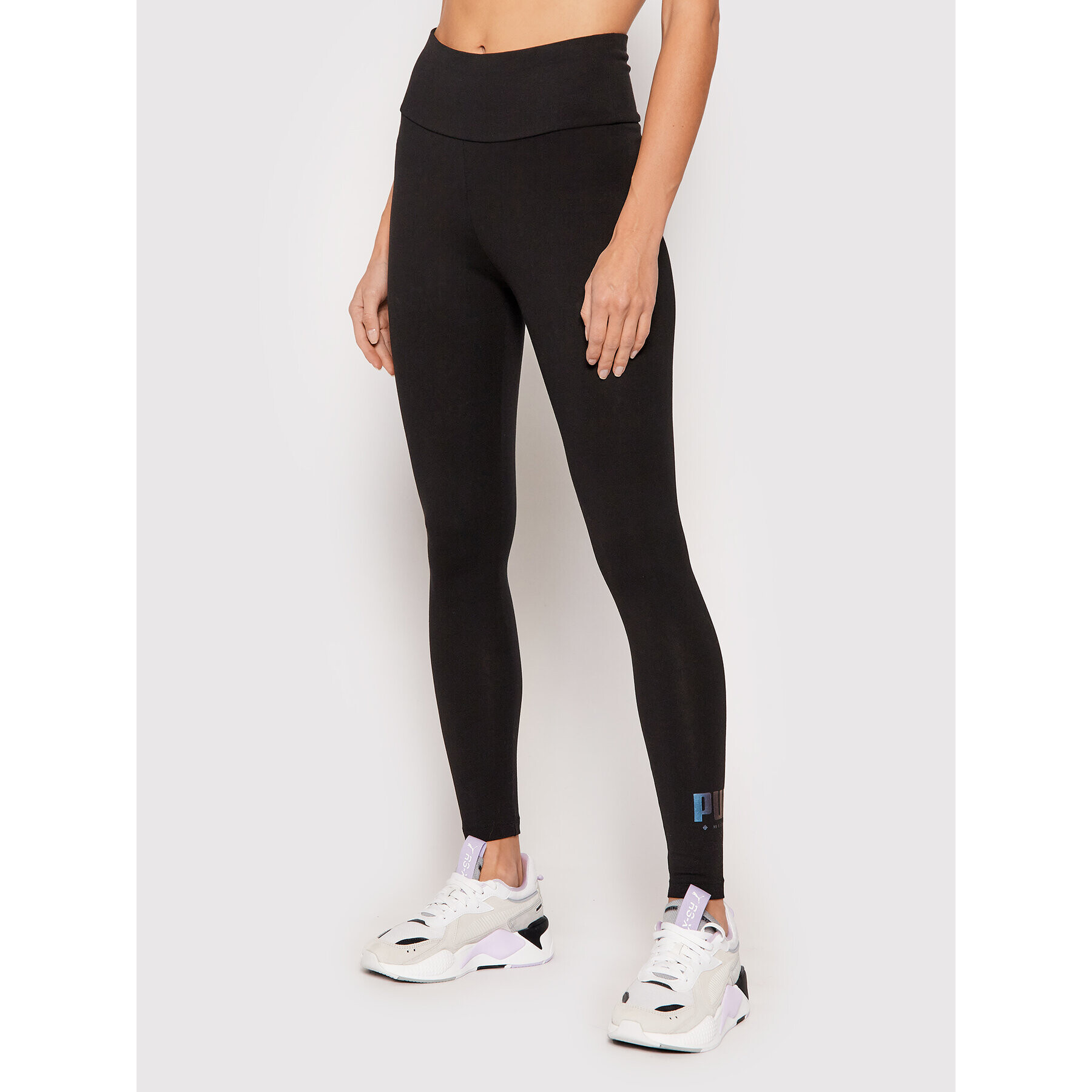 Puma Leggings Cyber Graphic 848185 Fekete Slim Fit - Pepit.hu