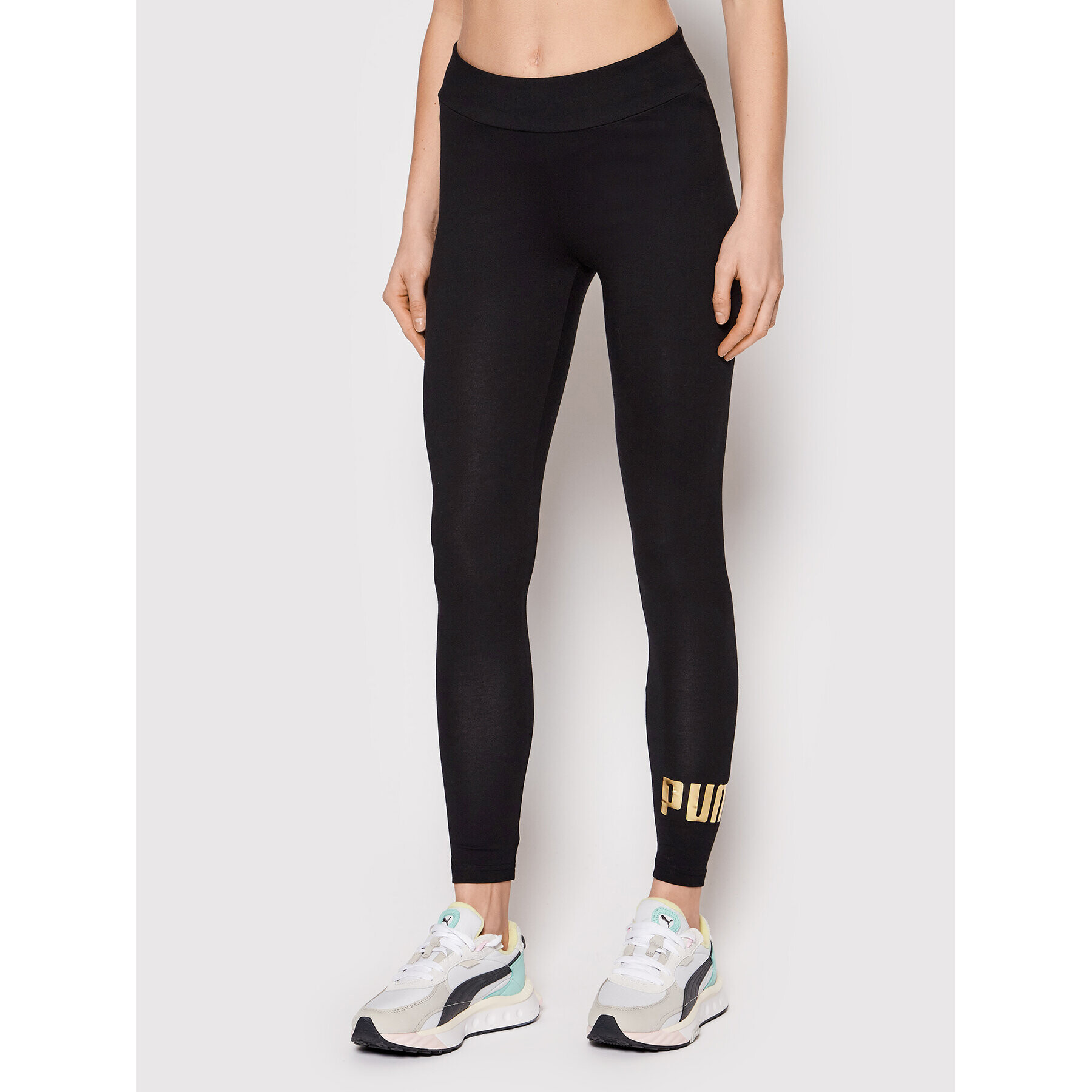 Puma Leggings Essentials+Metallic 848307 Fekete Slim Fit - Pepit.hu