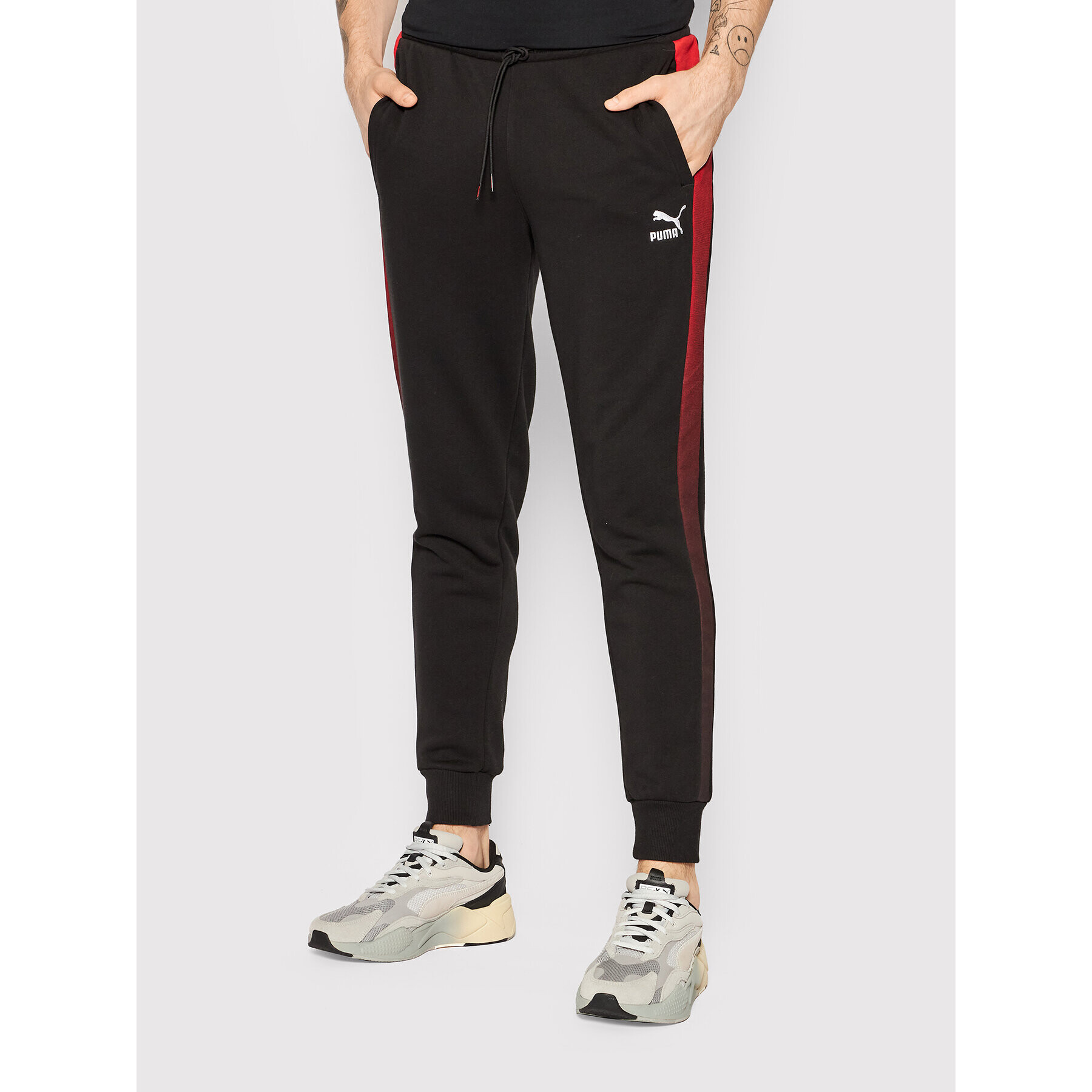 Puma Melegítő alsó Between The Lines T7 534315 Fekete Regular Fit - Pepit.hu