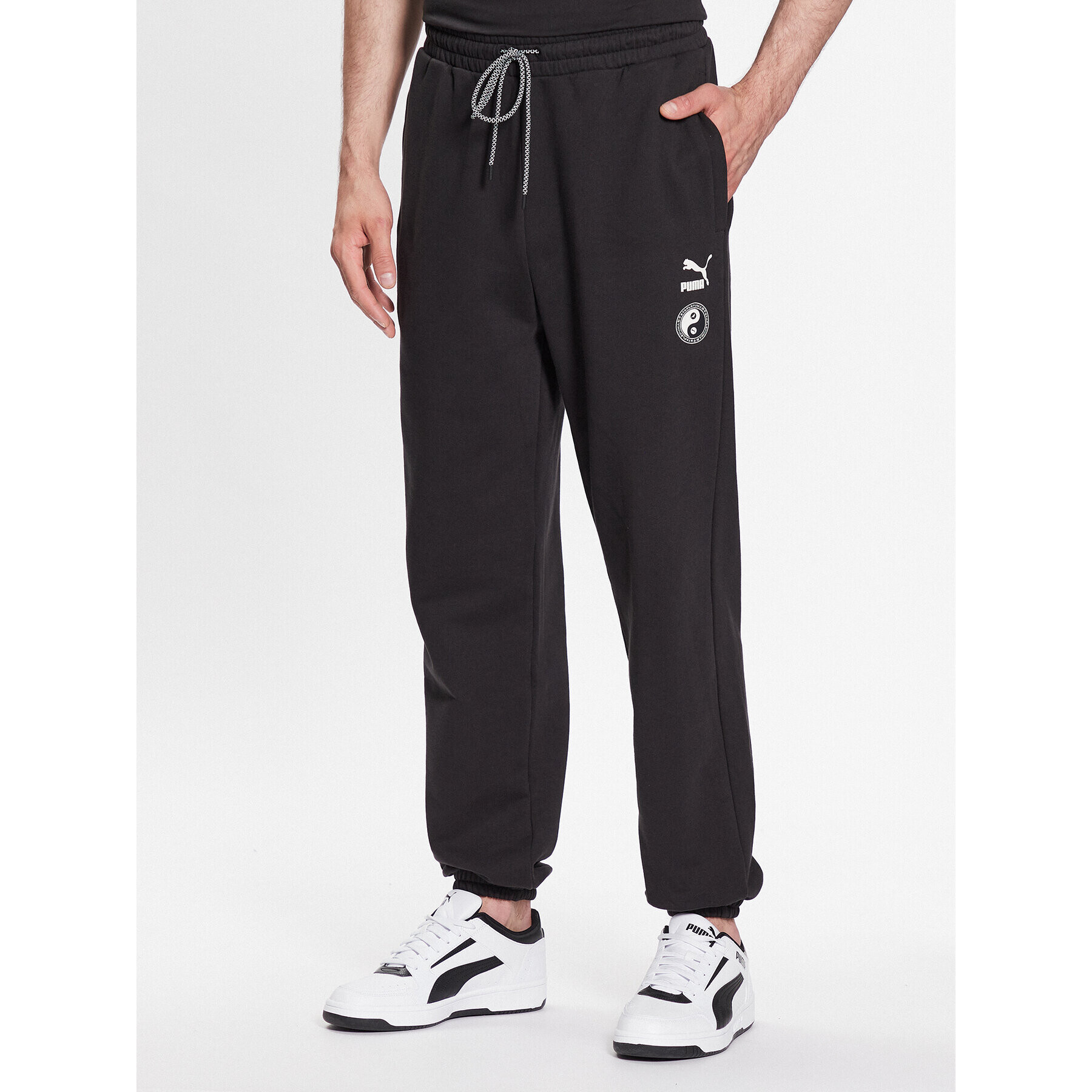 Puma Melegítő alsó STAPLE 539827 Fekete Relaxed Fit - Pepit.hu