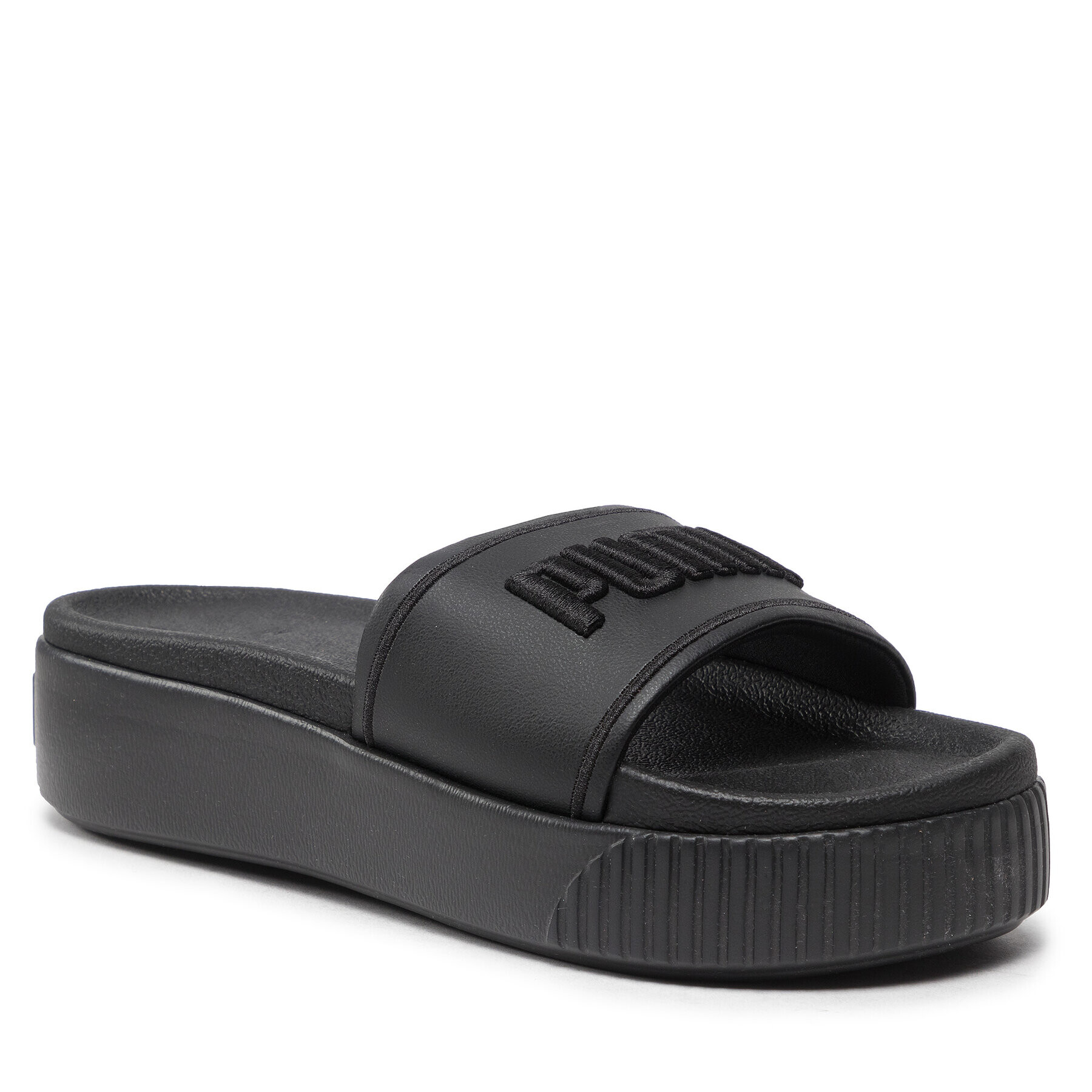 Puma Papucs Platform Slide 384201 01 Fekete - Pepit.hu