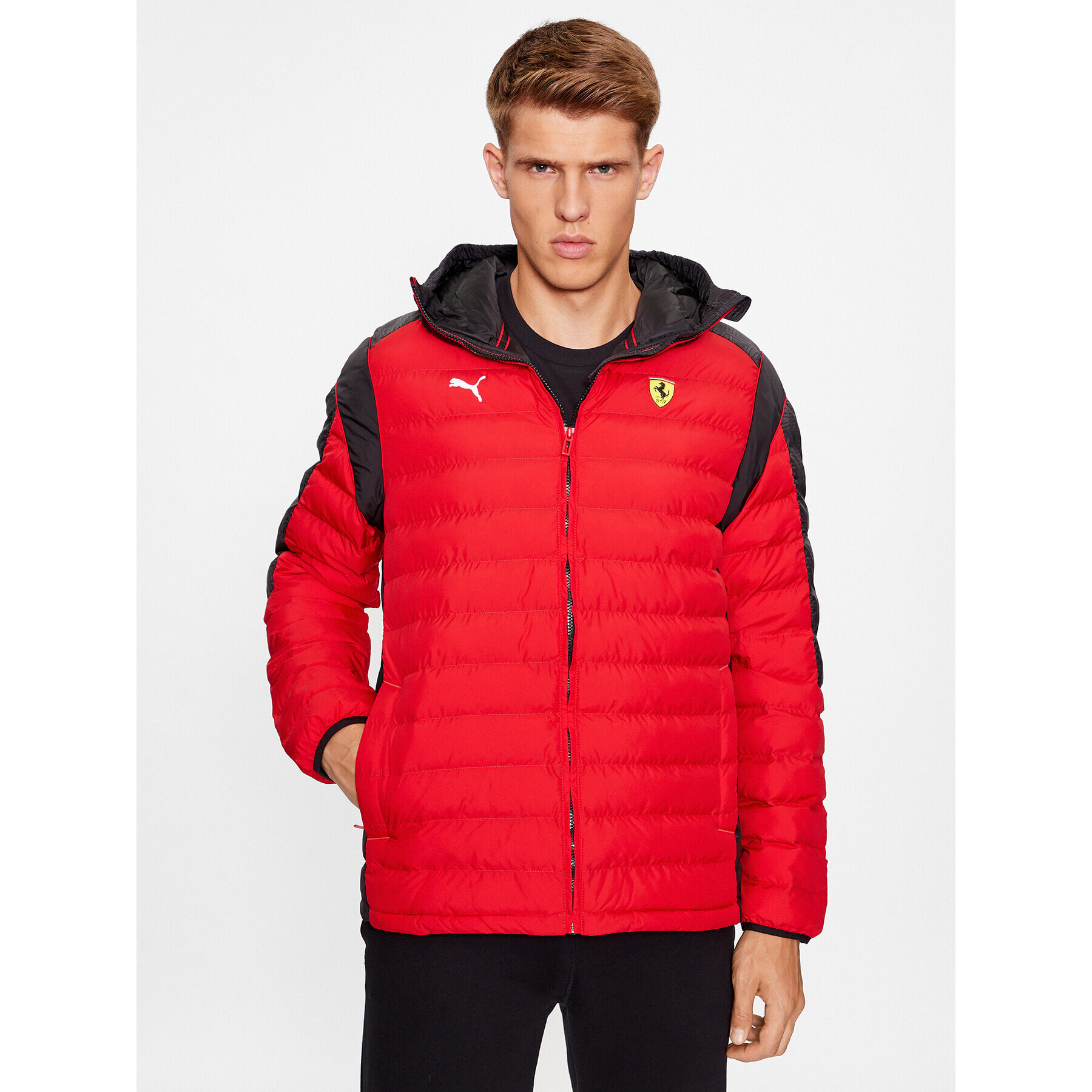 Puma Pehelykabát Scuderia Ferrari Race T7 620934 Piros Regular Fit - Pepit.hu