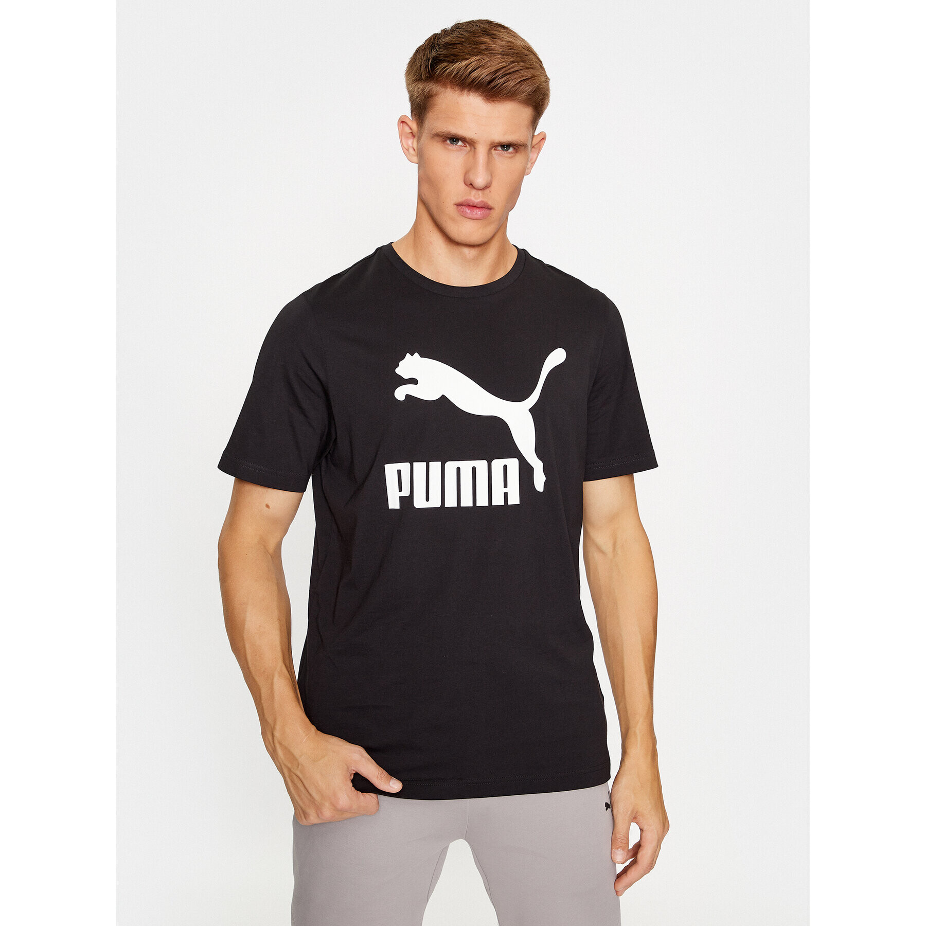 Puma Póló Classics Logo 530088 Fekete Regular Fit - Pepit.hu