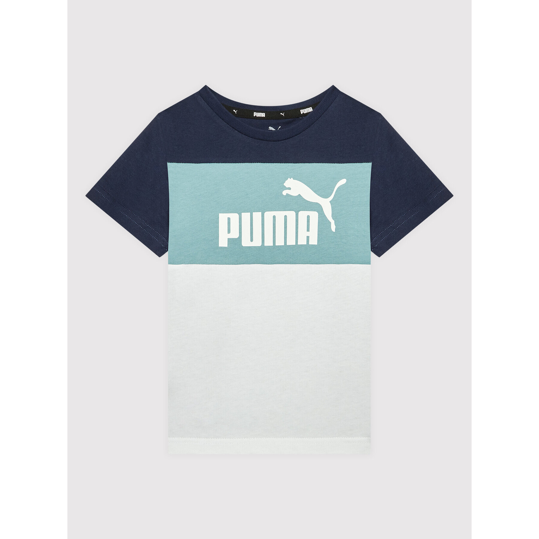 Puma Póló Essentials+ Colour Blocked 846127 Sötétkék Regular Fit - Pepit.hu