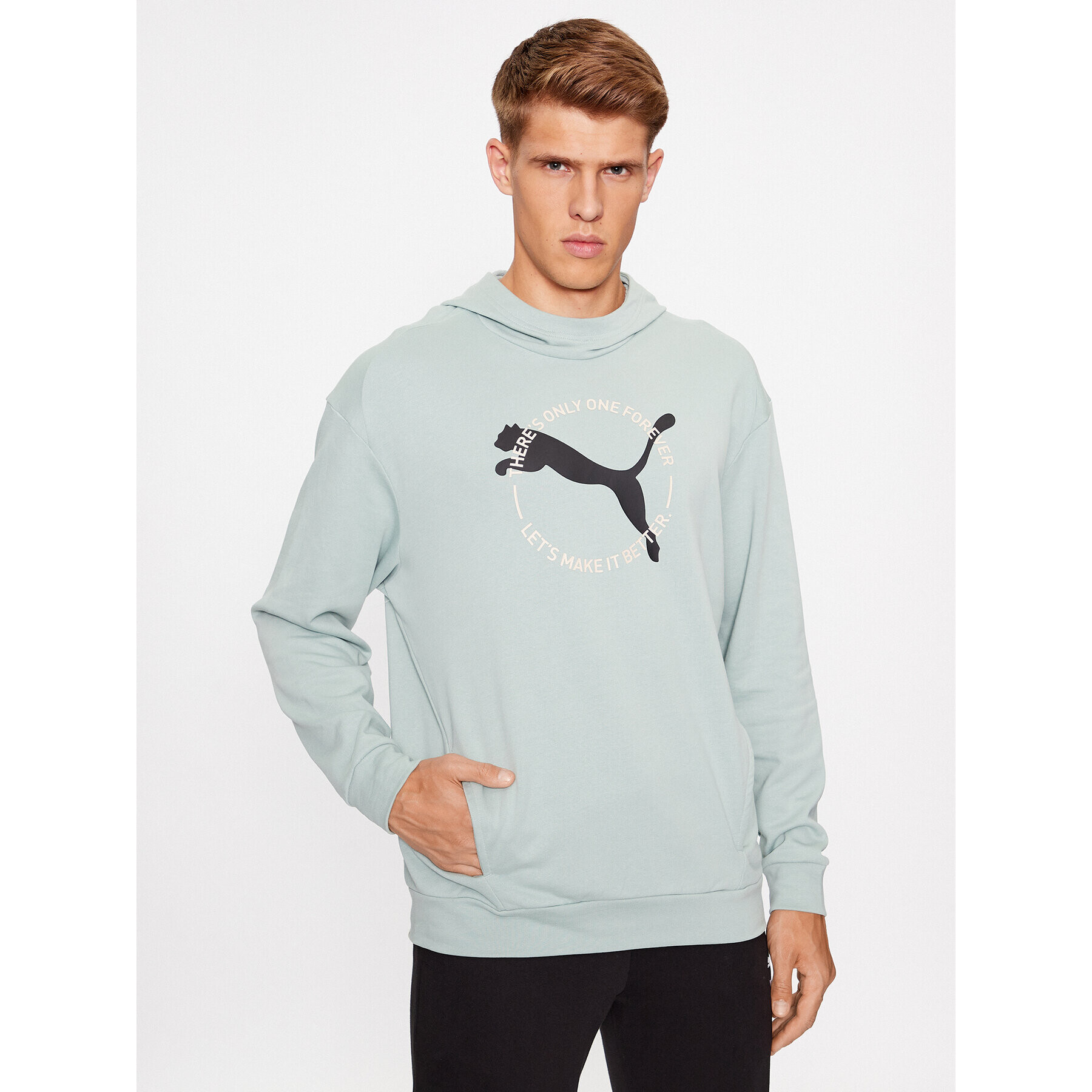 Puma Pulóver Better Sportswear 676064 Zöld Regular Fit - Pepit.hu