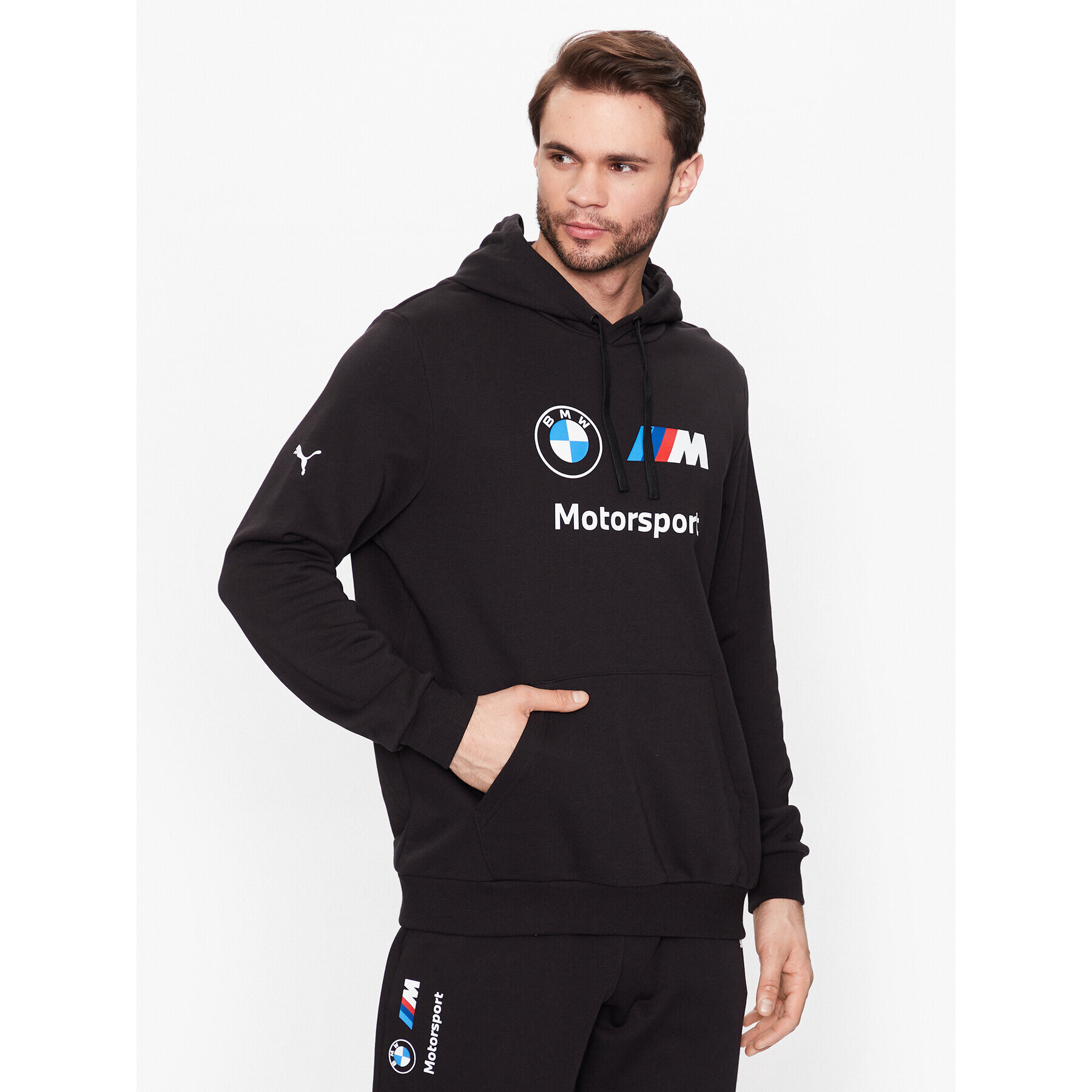 Puma Pulóver Bmw M Motorsport 538143 Fekete Regular Fit - Pepit.hu