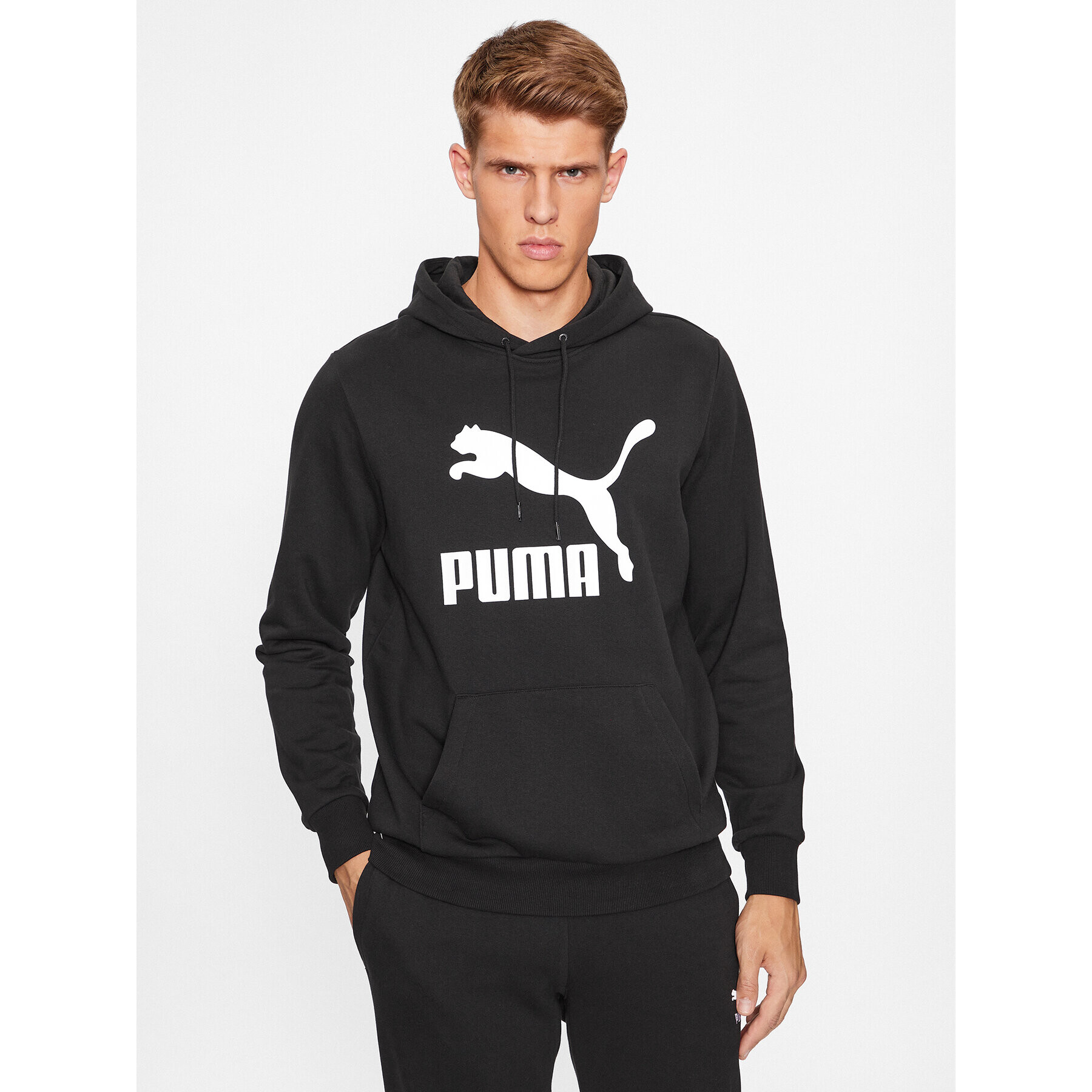 Puma Pulóver Classics Logo 530084 Fekete Regular Fit - Pepit.hu