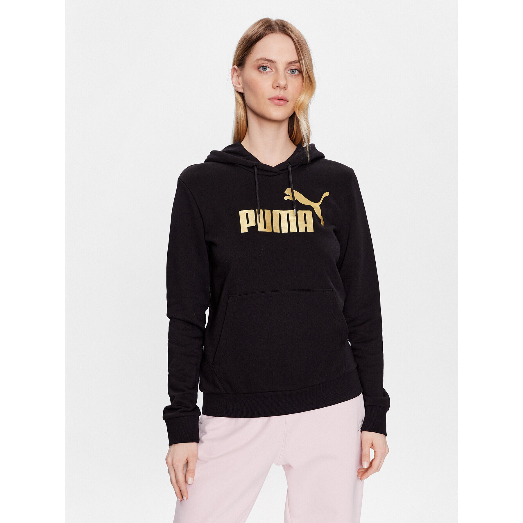 Puma Pulóver Ess 849096 Fekete Regular Fit - Pepit.hu