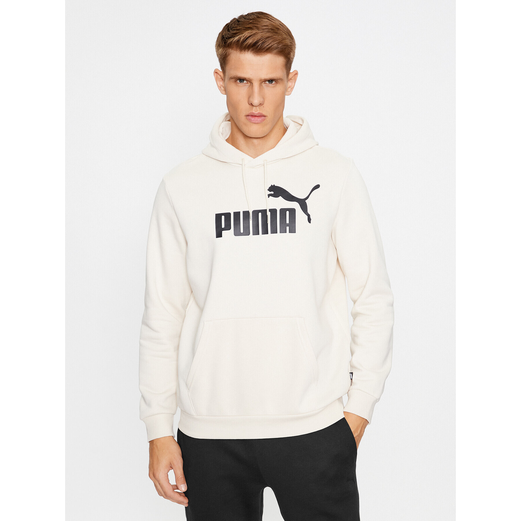 Puma Pulóver Ess Big Logo 586687 Fehér Regular Fit - Pepit.hu