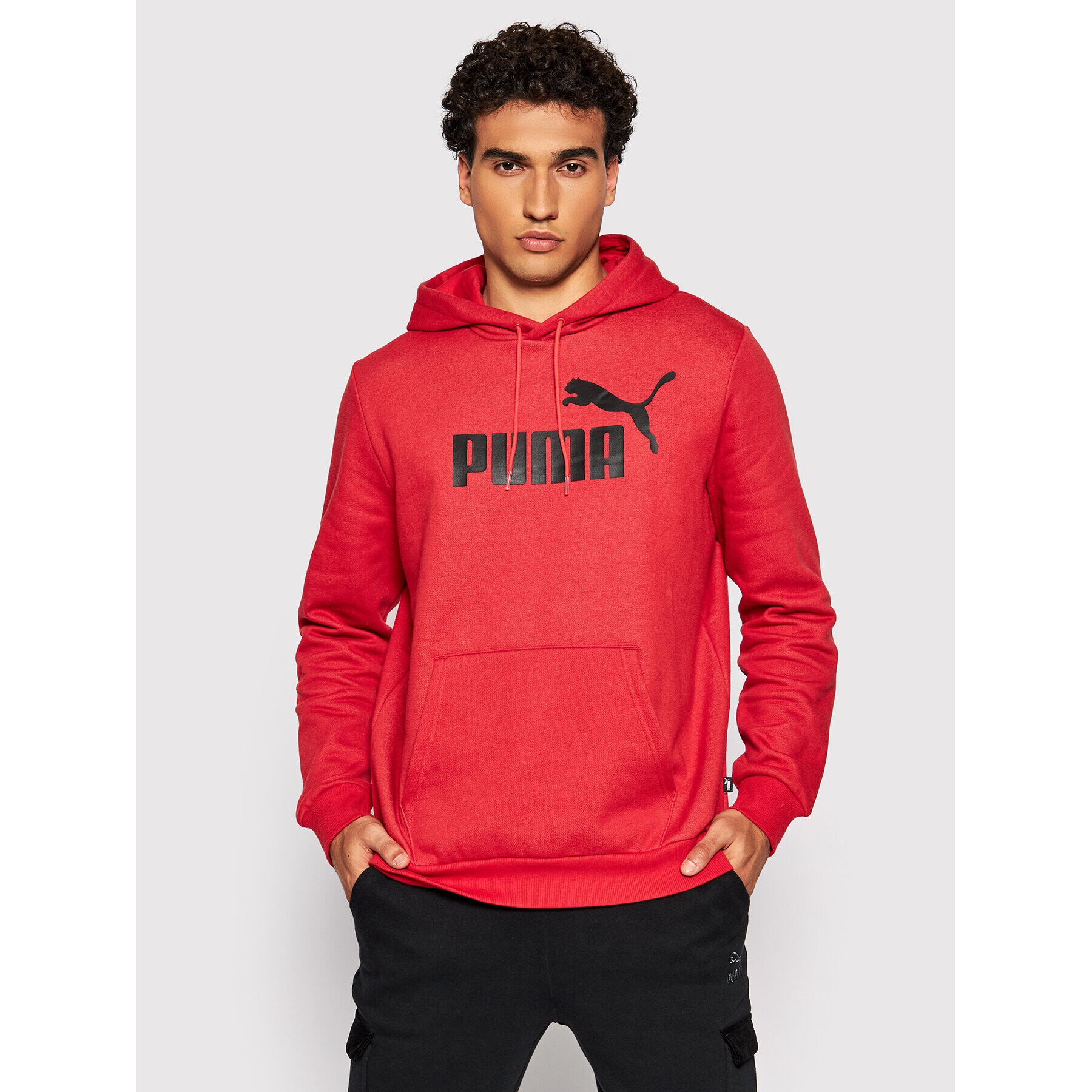 Puma Pulóver Ess Heather 586739 Piros Regular Fit - Pepit.hu