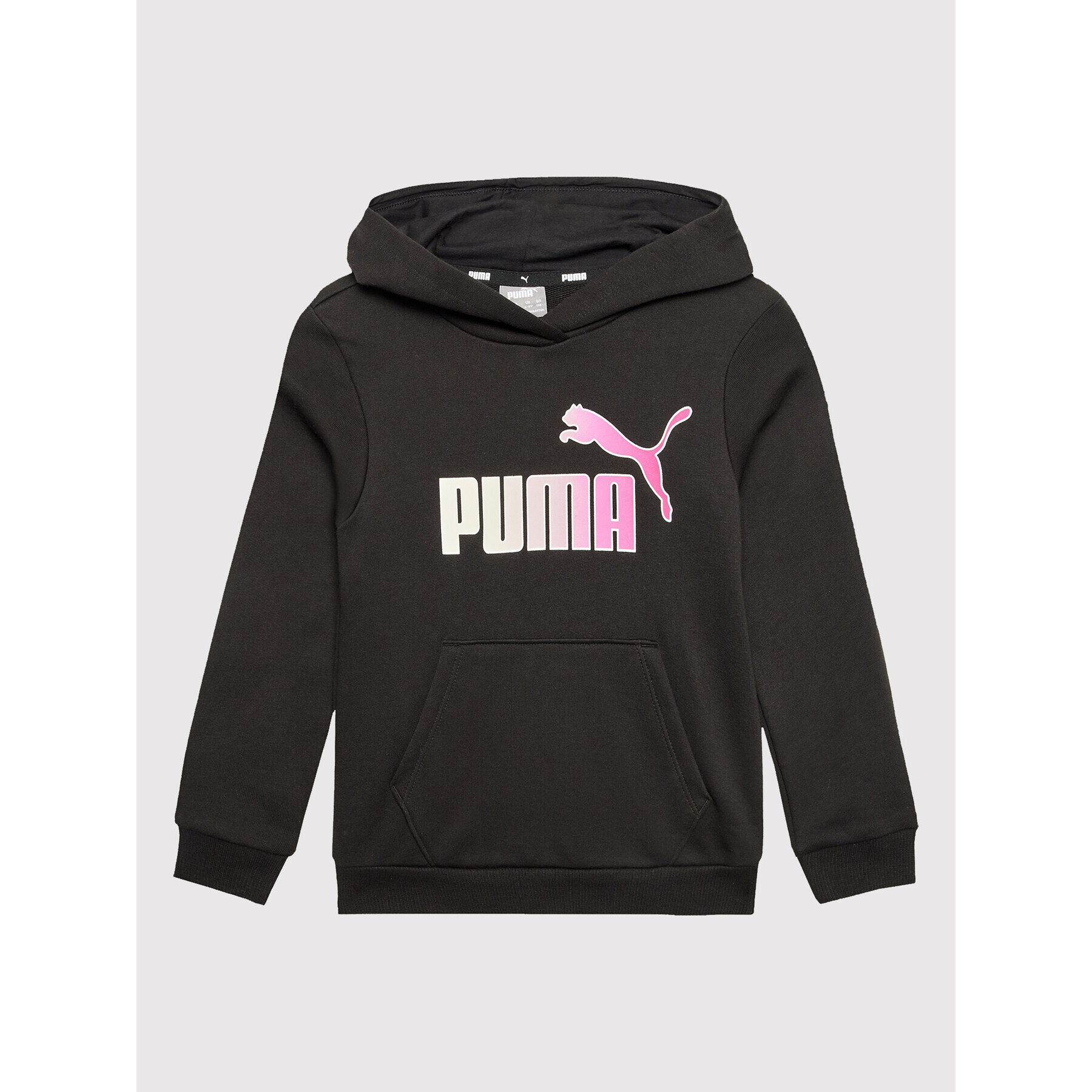 Puma Pulóver Essentials+ Bleach Logo 846958 Fekete Regular Fit - Pepit.hu