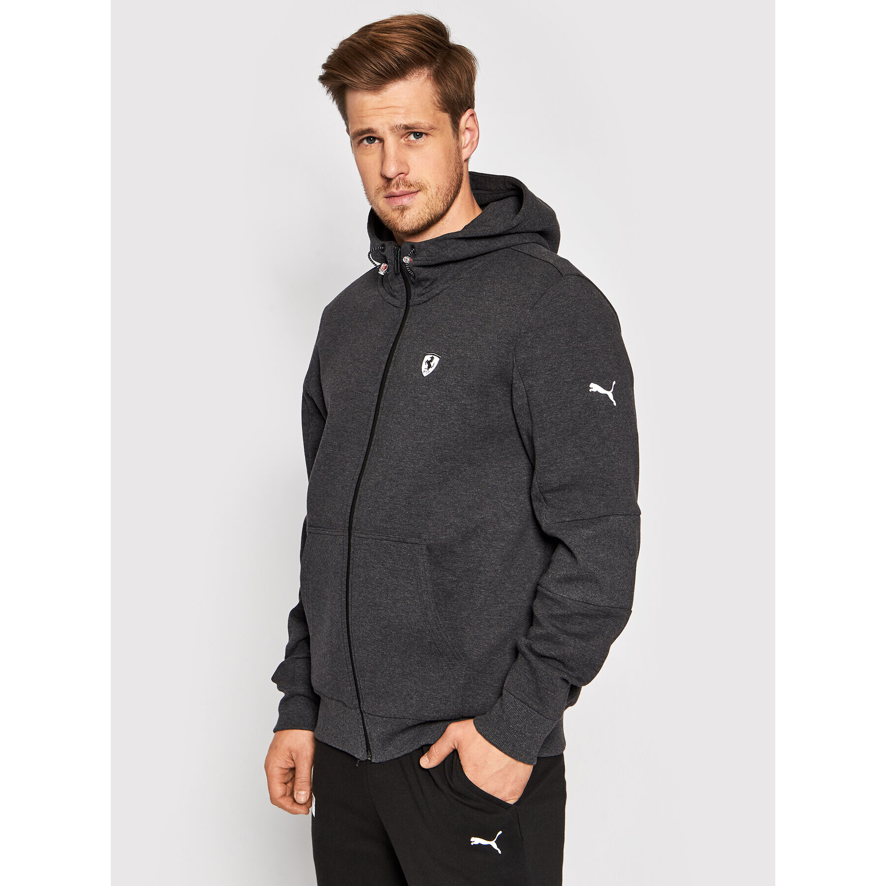 Puma Pulóver Ferrari Style Hdd Sweat 597925 Szürke Regular Fit - Pepit.hu