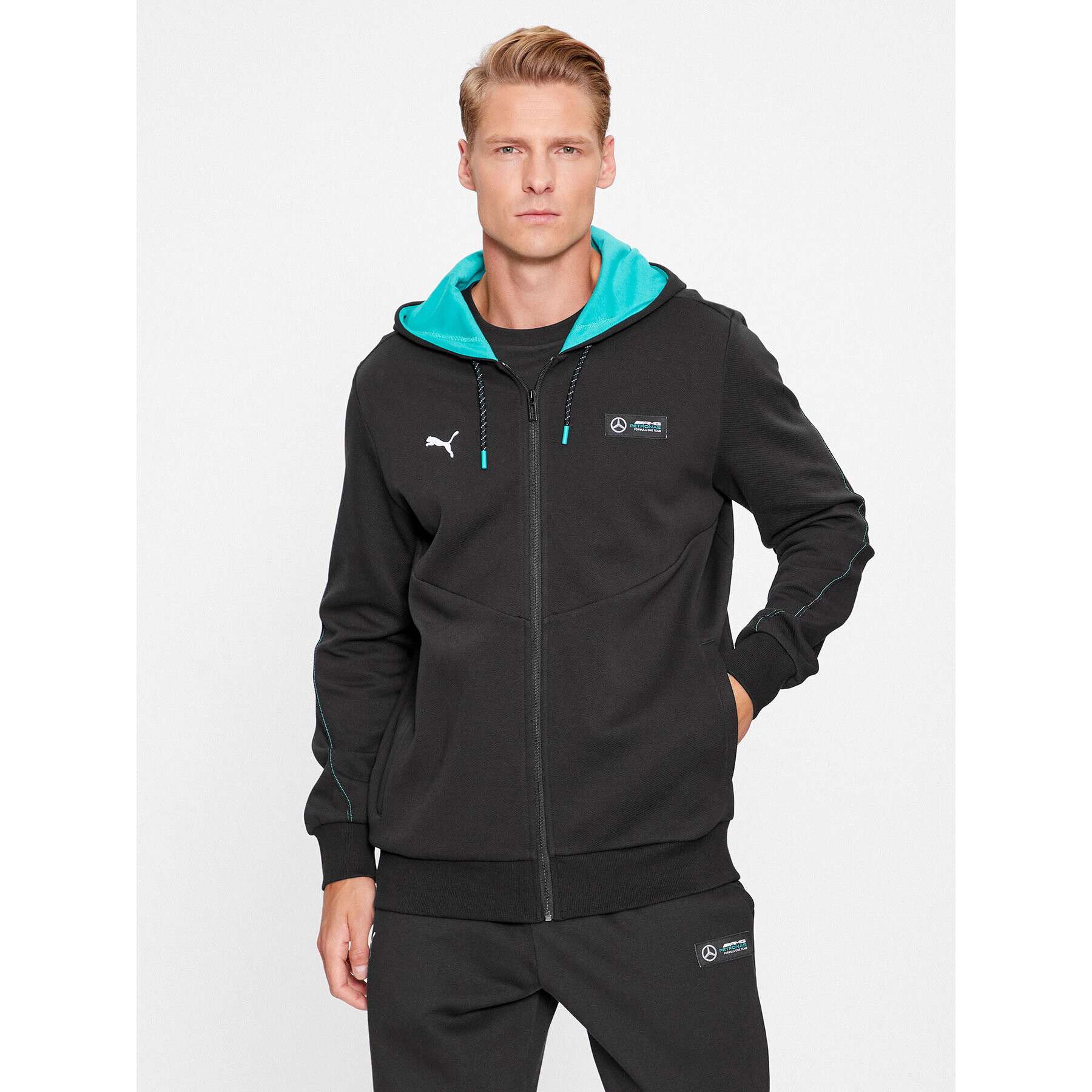 Puma Pulóver Mapf1 621147 Fekete Regular Fit - Pepit.hu