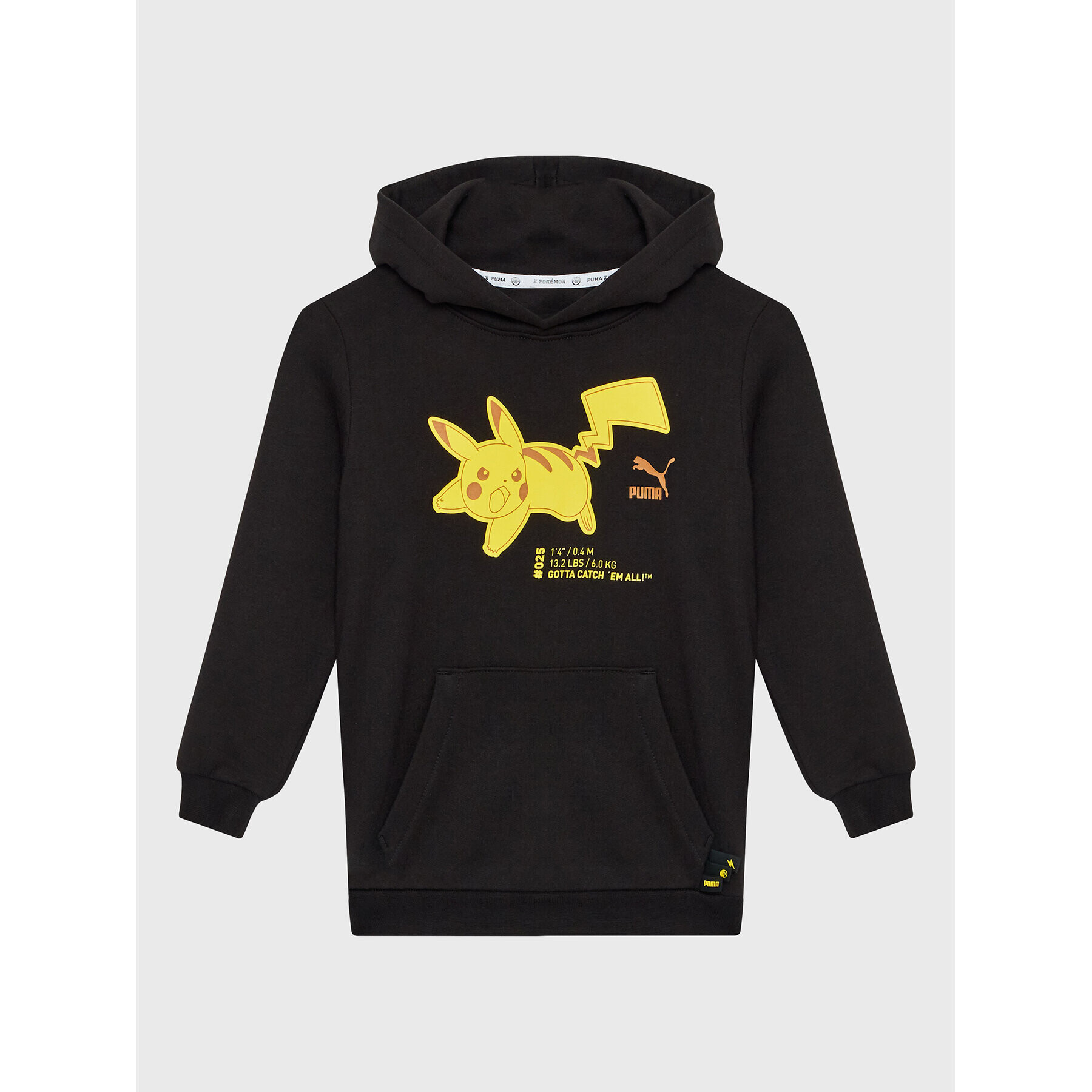 Puma Pulóver Pokemon 536431 Fekete Regular Fit - Pepit.hu