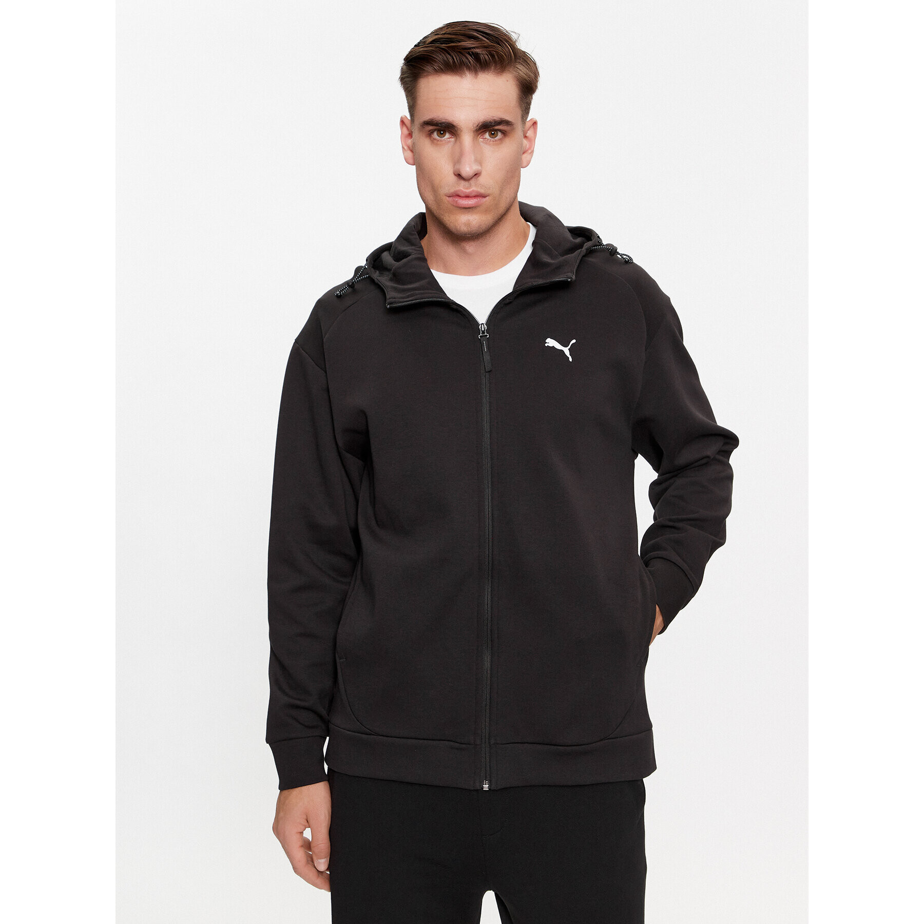 Puma Pulóver Rad/Cal 675889 Fekete Regular Fit - Pepit.hu