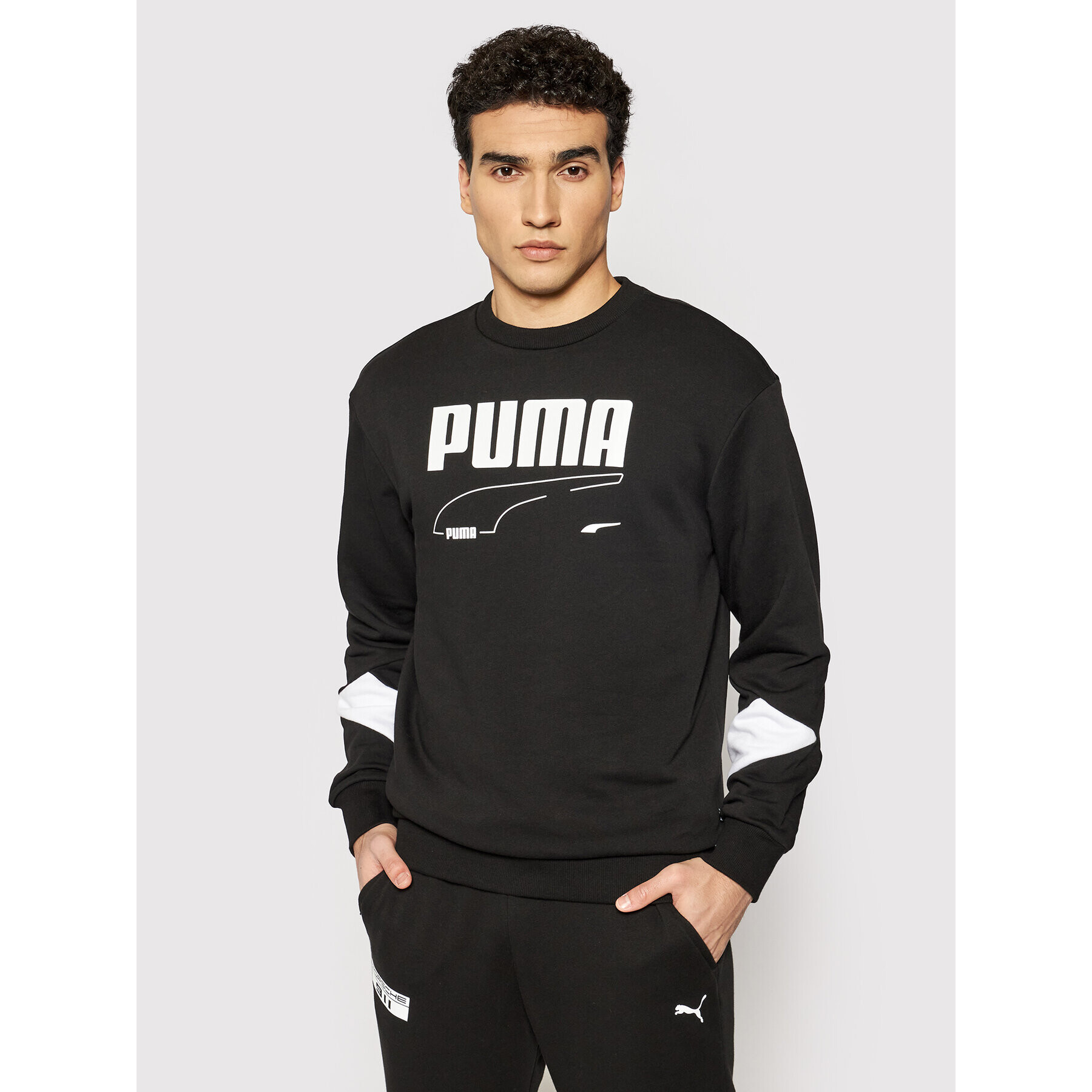 Puma Pulóver Rebel 585740 Fekete Regular Fit - Pepit.hu