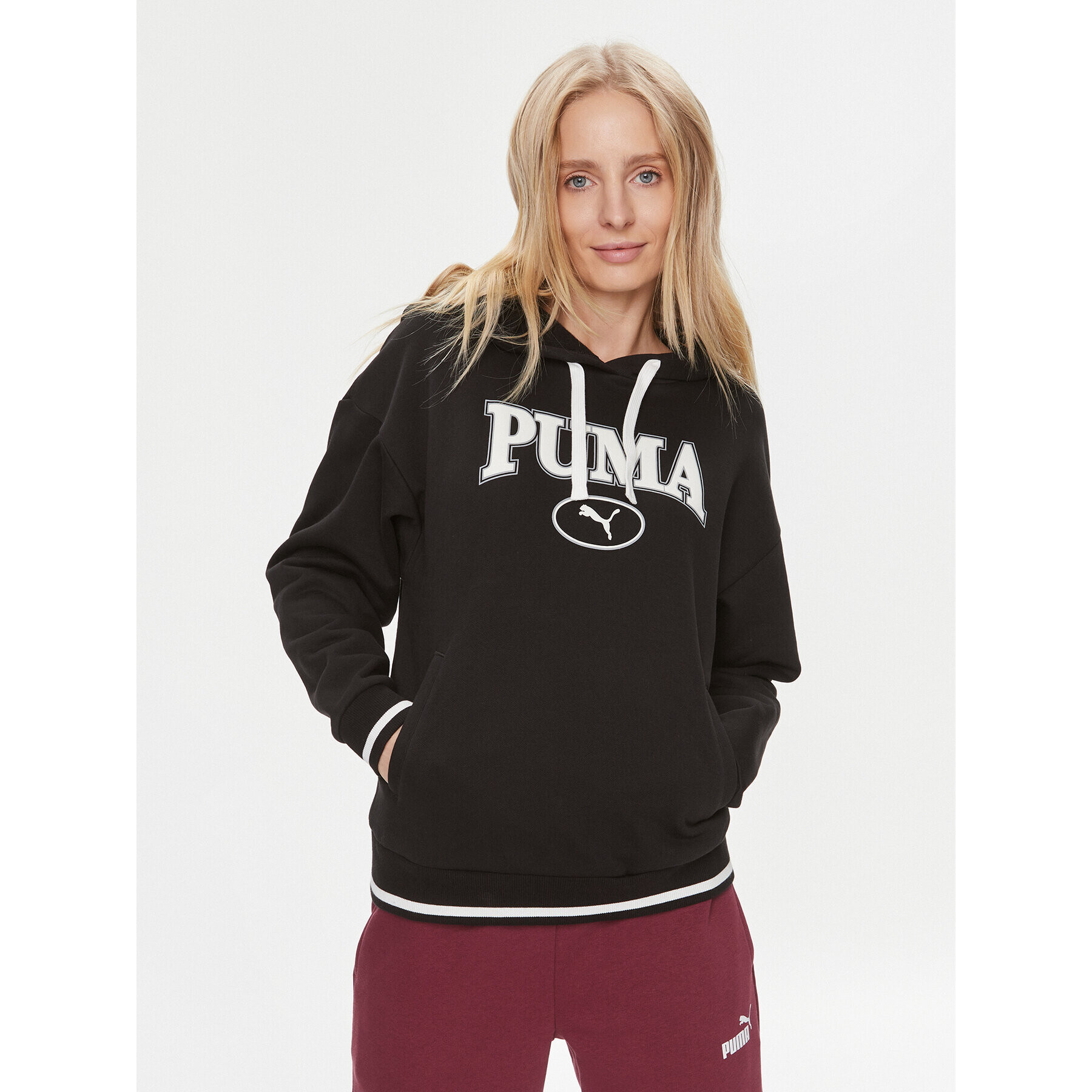 Puma Pulóver Squad 621489 Fekete Regular Fit - Pepit.hu