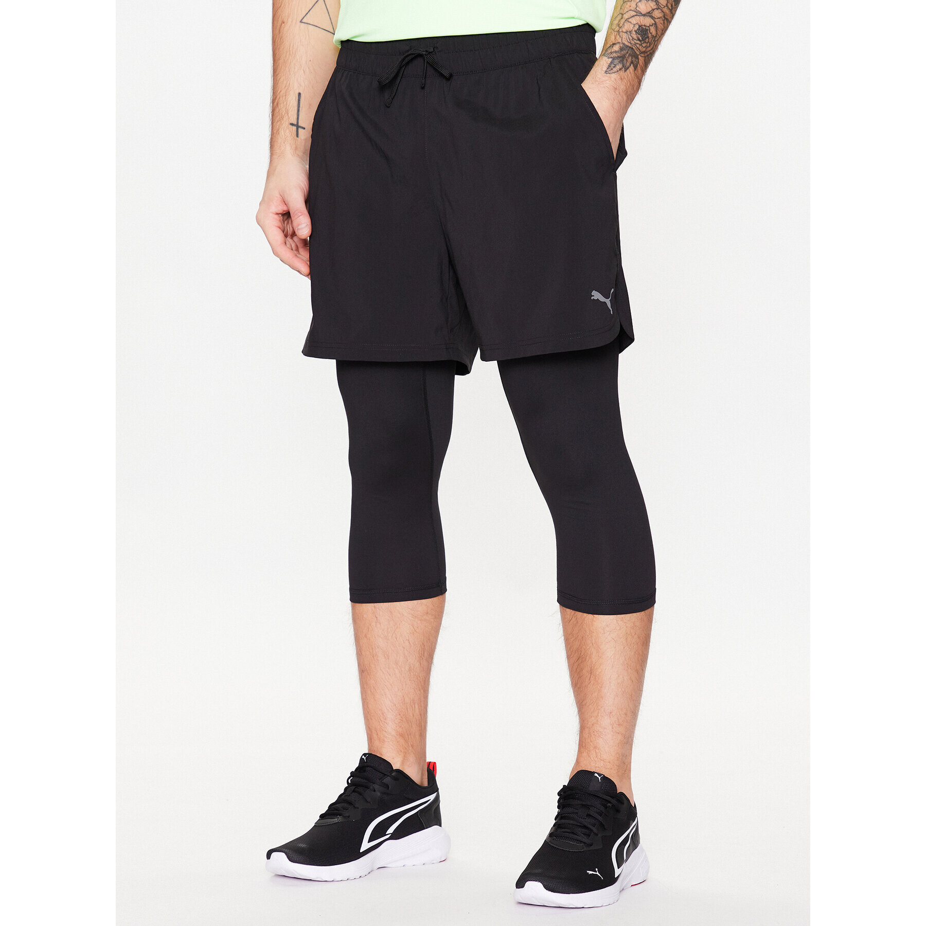 Puma Sport rövidnadrág M Studio 523293 Fekete Regular Fit - Pepit.hu