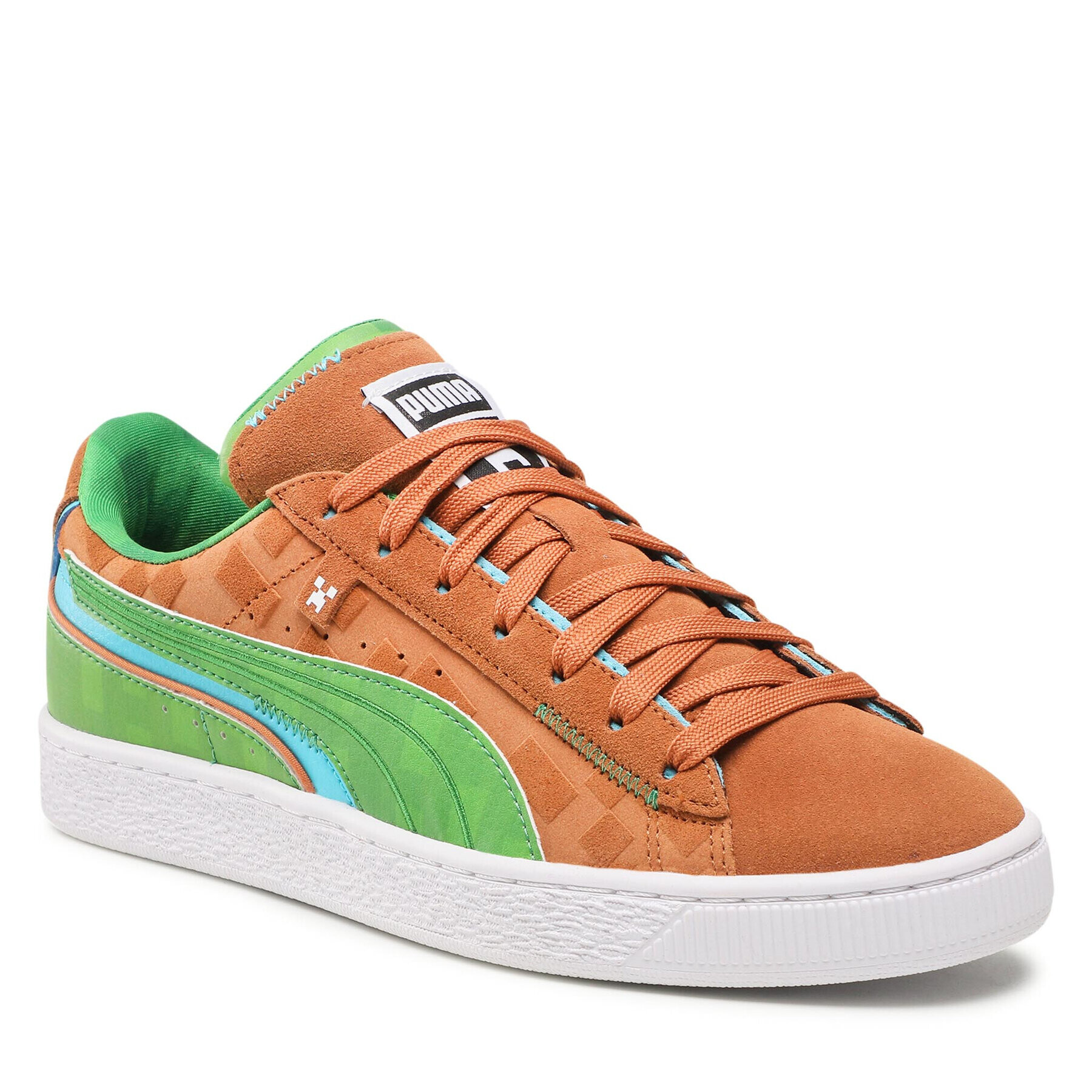 Puma Sportcipő Suede Minecraft 386290 01 Barna - Pepit.hu