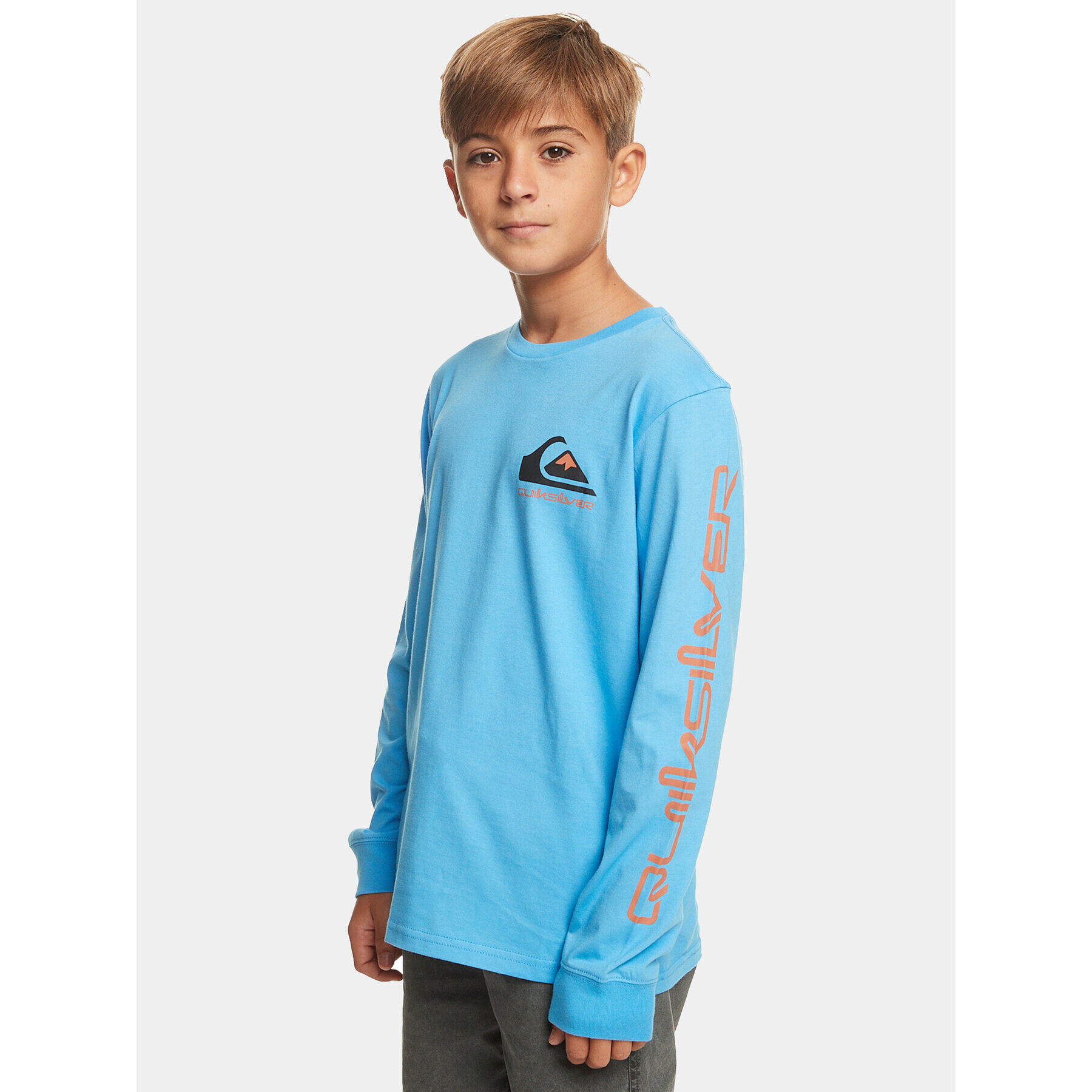 Quiksilver Blúz Omnilogo Tees EQBZT04665 Kék Regular Fit - Pepit.hu