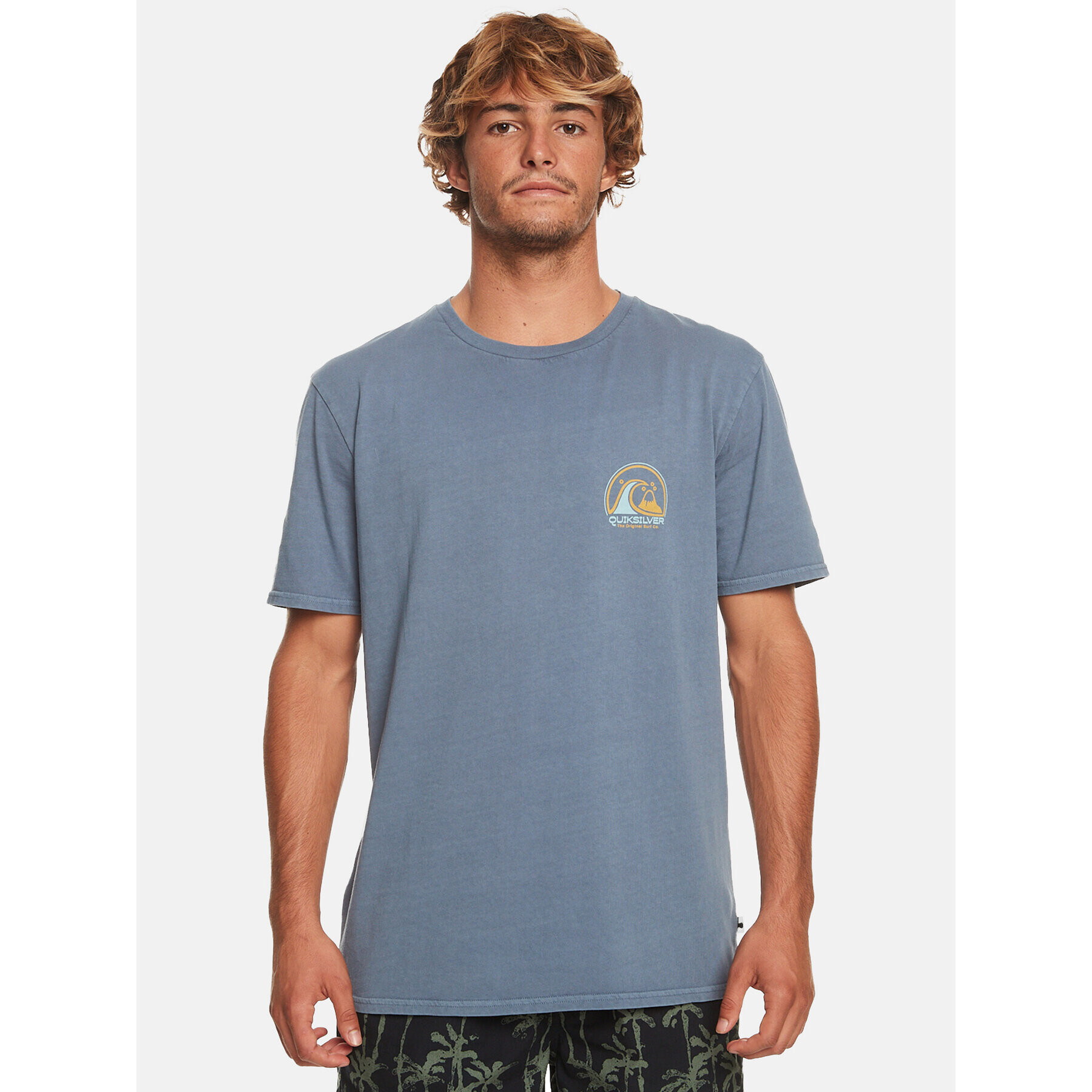 Quiksilver Póló Cleancircle Tees EQYZT07491 Kék Regular Fit - Pepit.hu