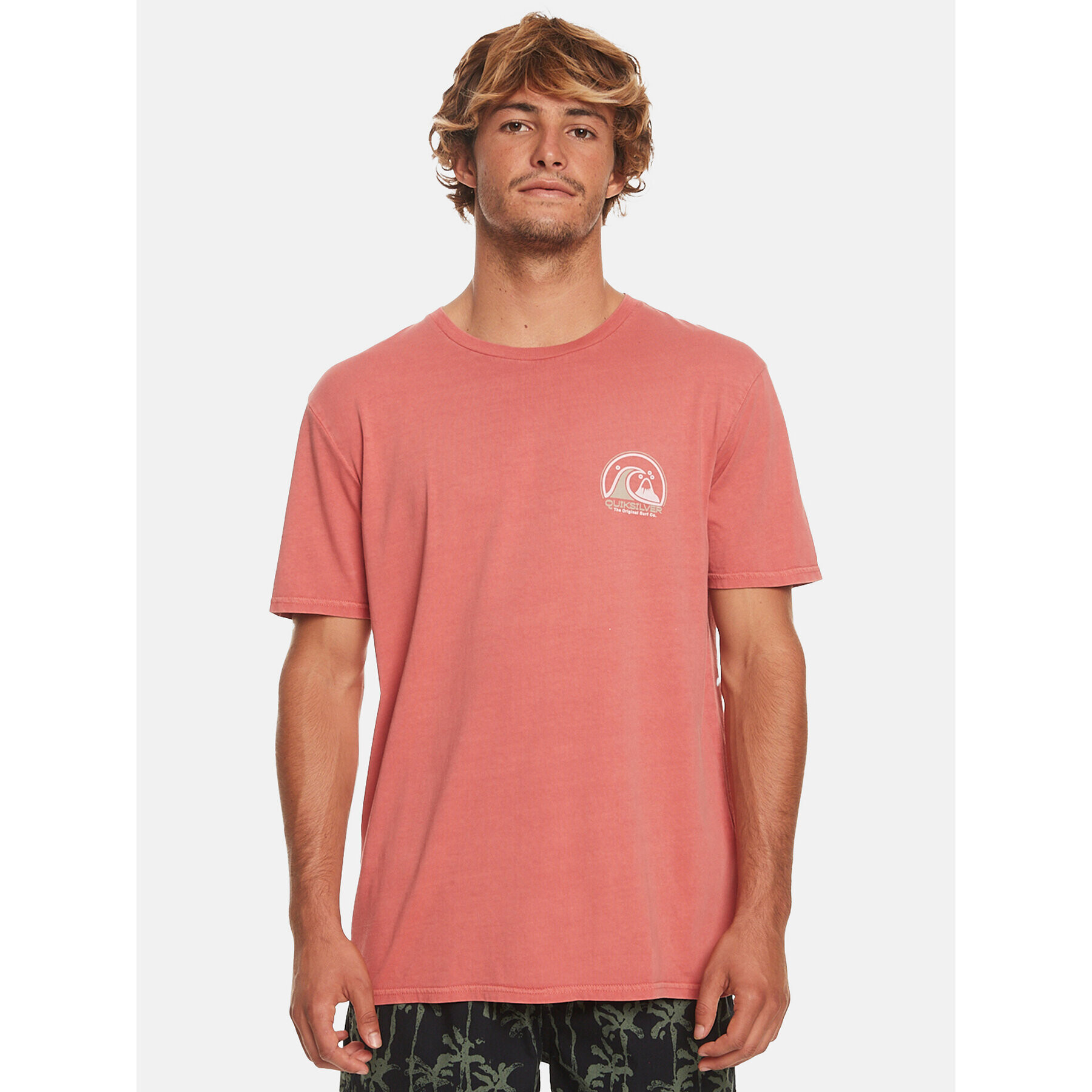 Quiksilver Póló Cleancircle Tees EQYZT07491 Piros Regular Fit - Pepit.hu