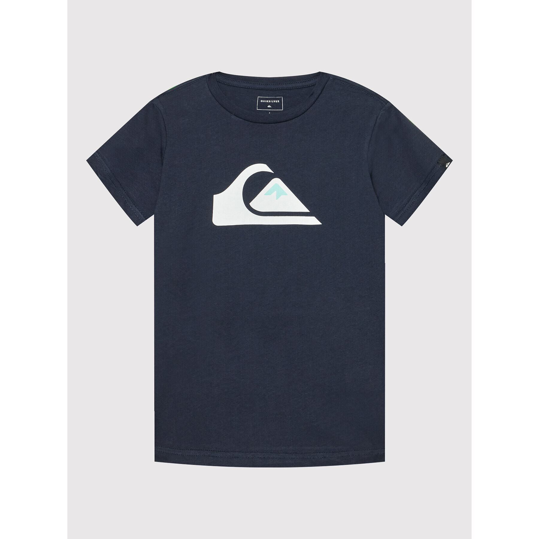 Quiksilver Póló Comp Logo EQBZT04369 Sötétkék Regular Fit - Pepit.hu