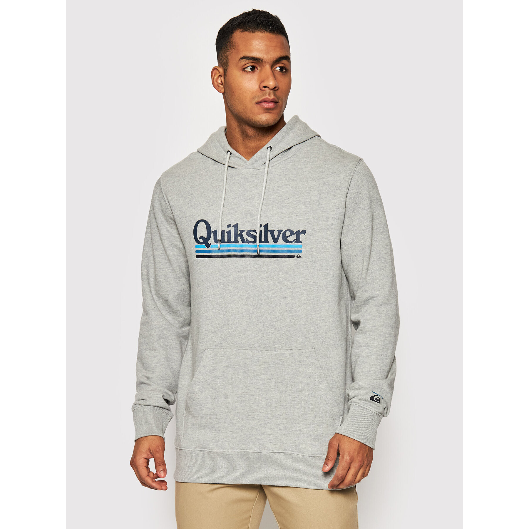 Quiksilver Pulóver On The Line EQYFT04525 Szürke Regular Fit - Pepit.hu