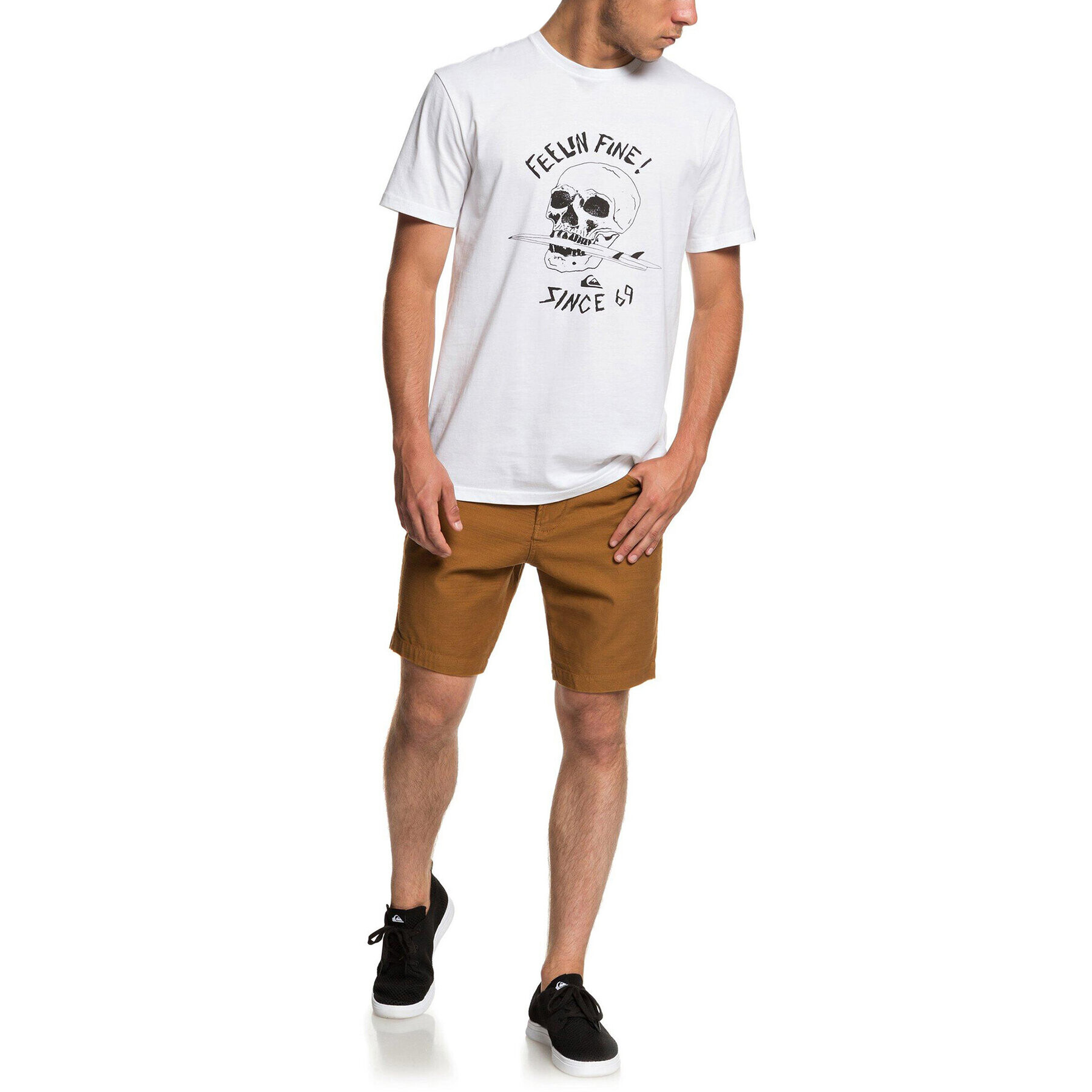 Quiksilver Szövet rövidnadrág EQYWS03576 Barna Straight Tapered Fit - Pepit.hu