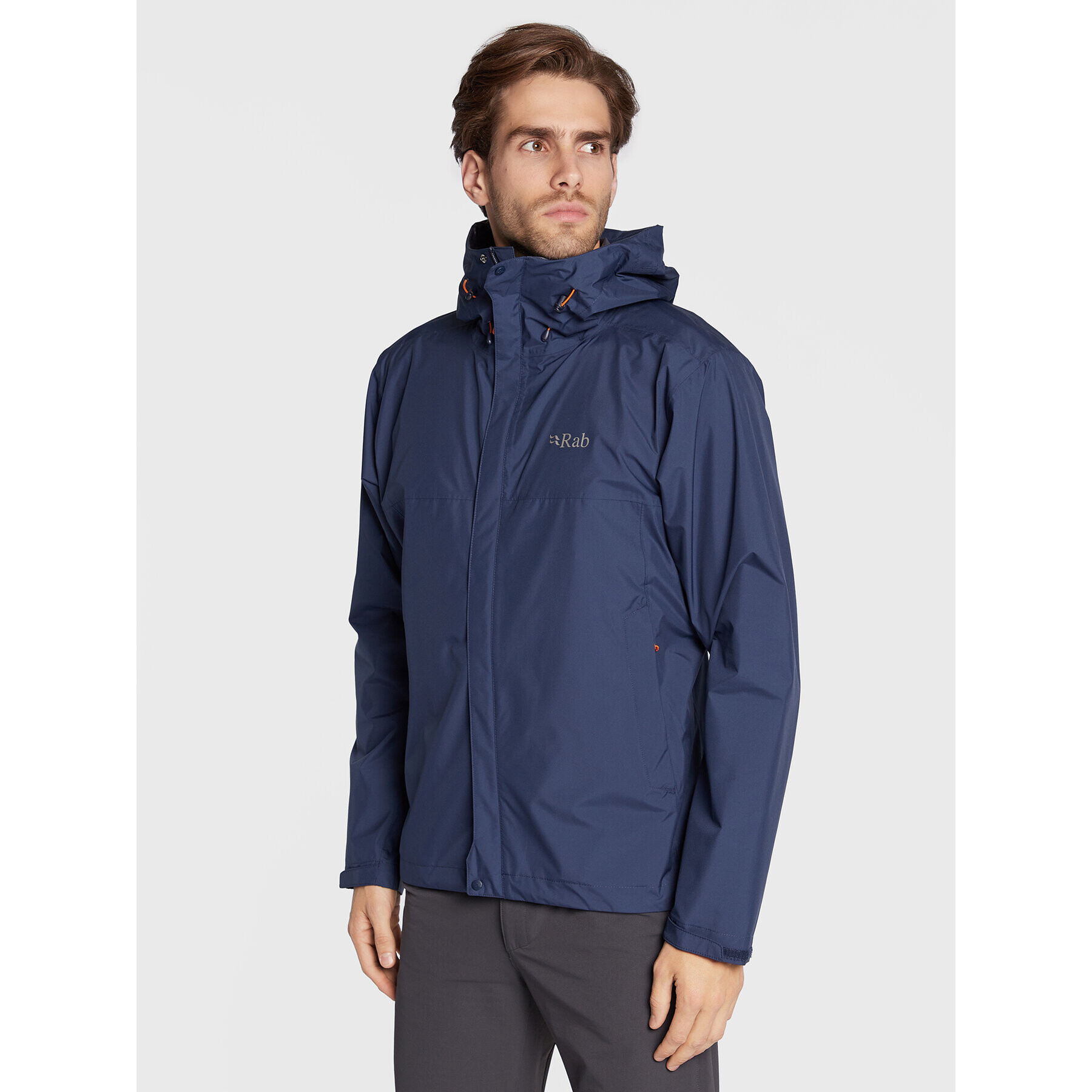 Rab Esőkabát Downpour Eco QWG-82-DIK-LRG Sötétkék Regular Fit - Pepit.hu