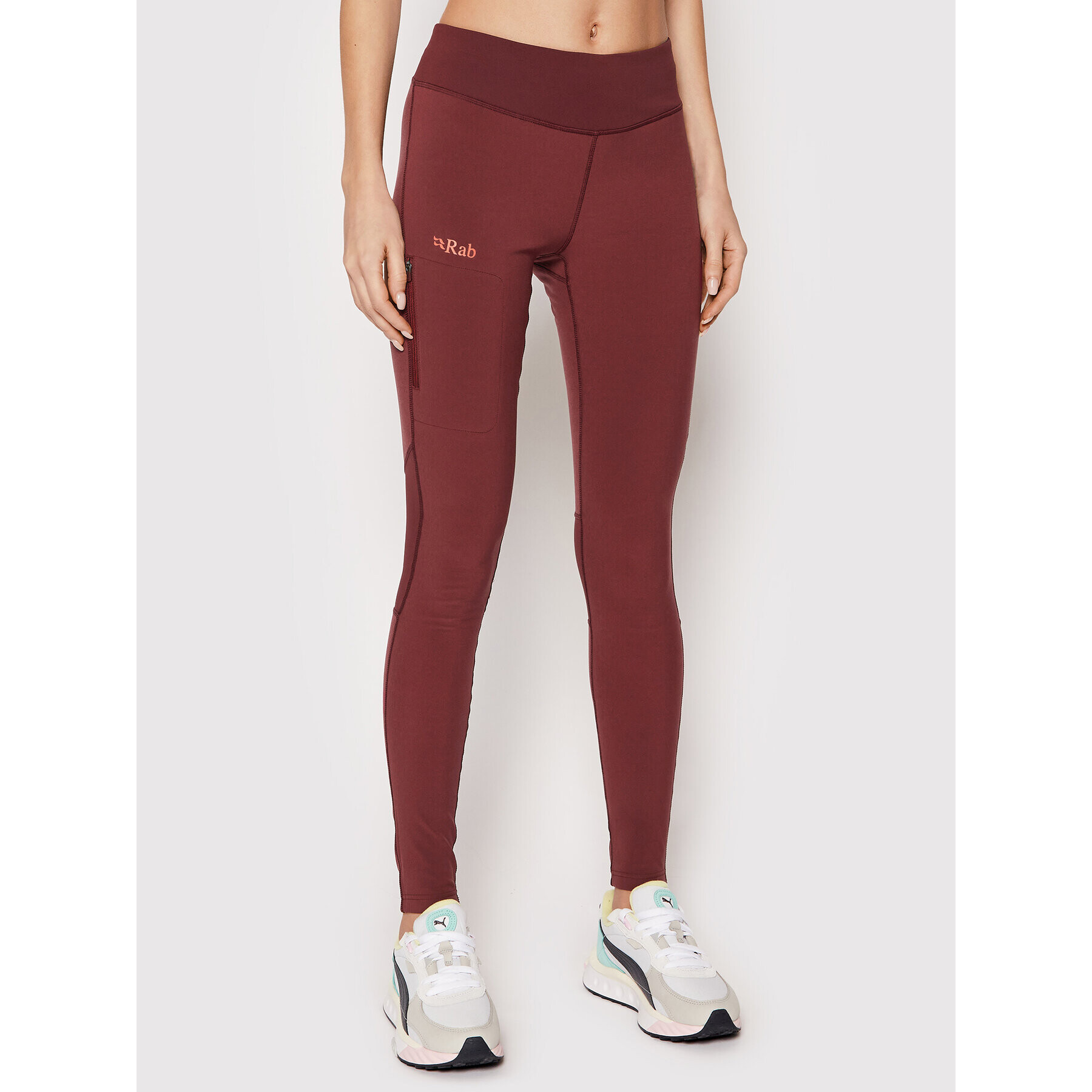 Rab Leggings Rhombic Tights QFU-71 DEH-08 Bordó Slim Fit - Pepit.hu