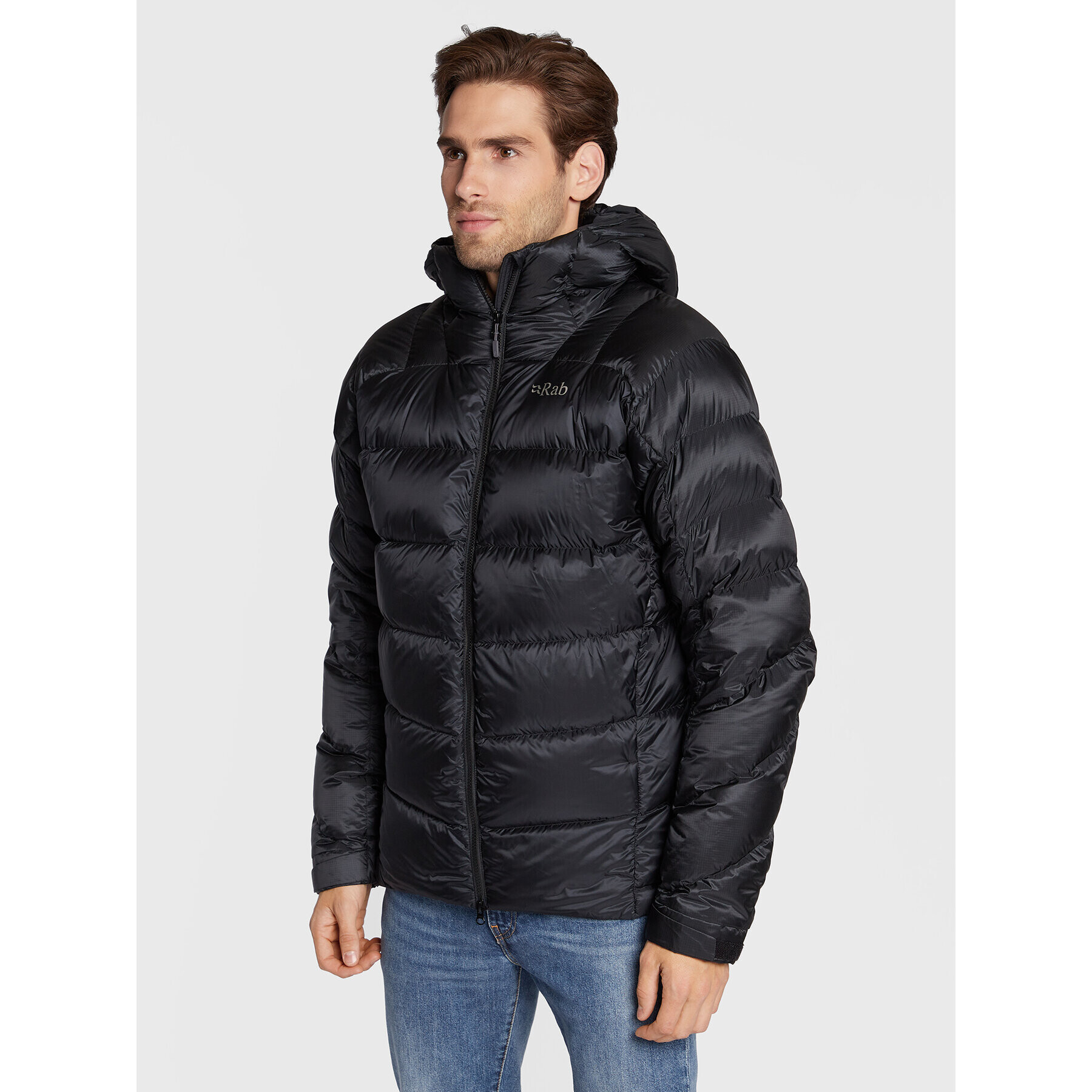 Rab Pehelykabát QDN-95-BLK-LRG Fekete Regular Fit - Pepit.hu