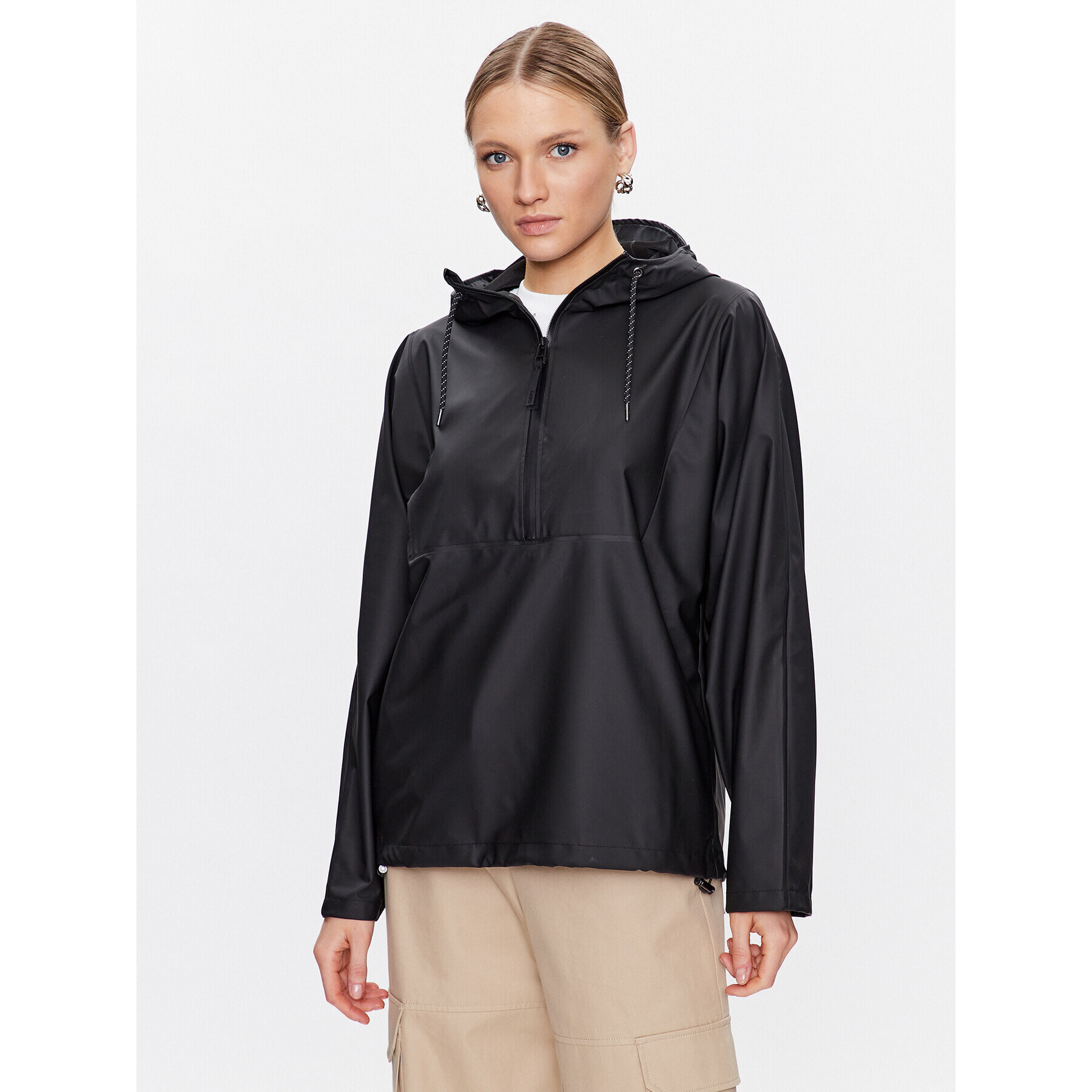 Rains Anorák 18030 Fekete Casual Fit - Pepit.hu